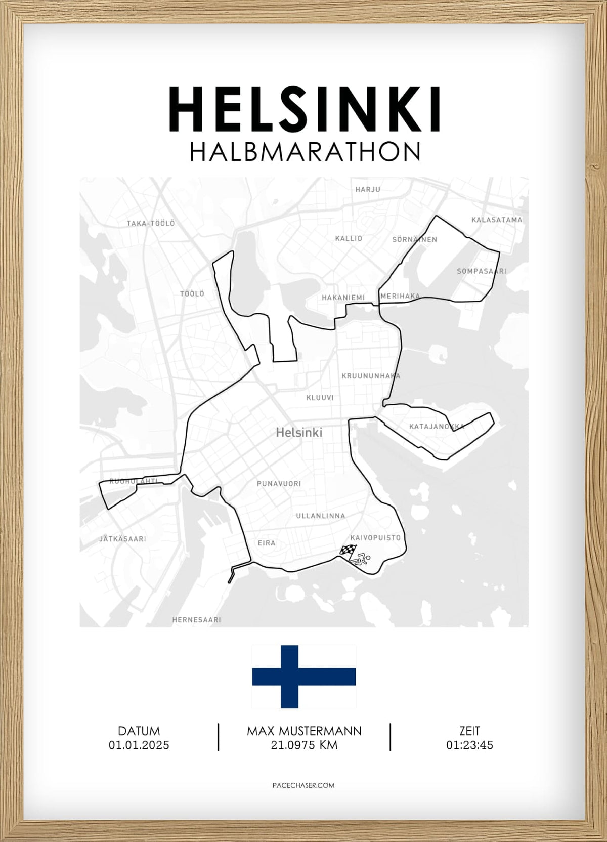 Halbmarathon Helsinki Poster (ab 2026)