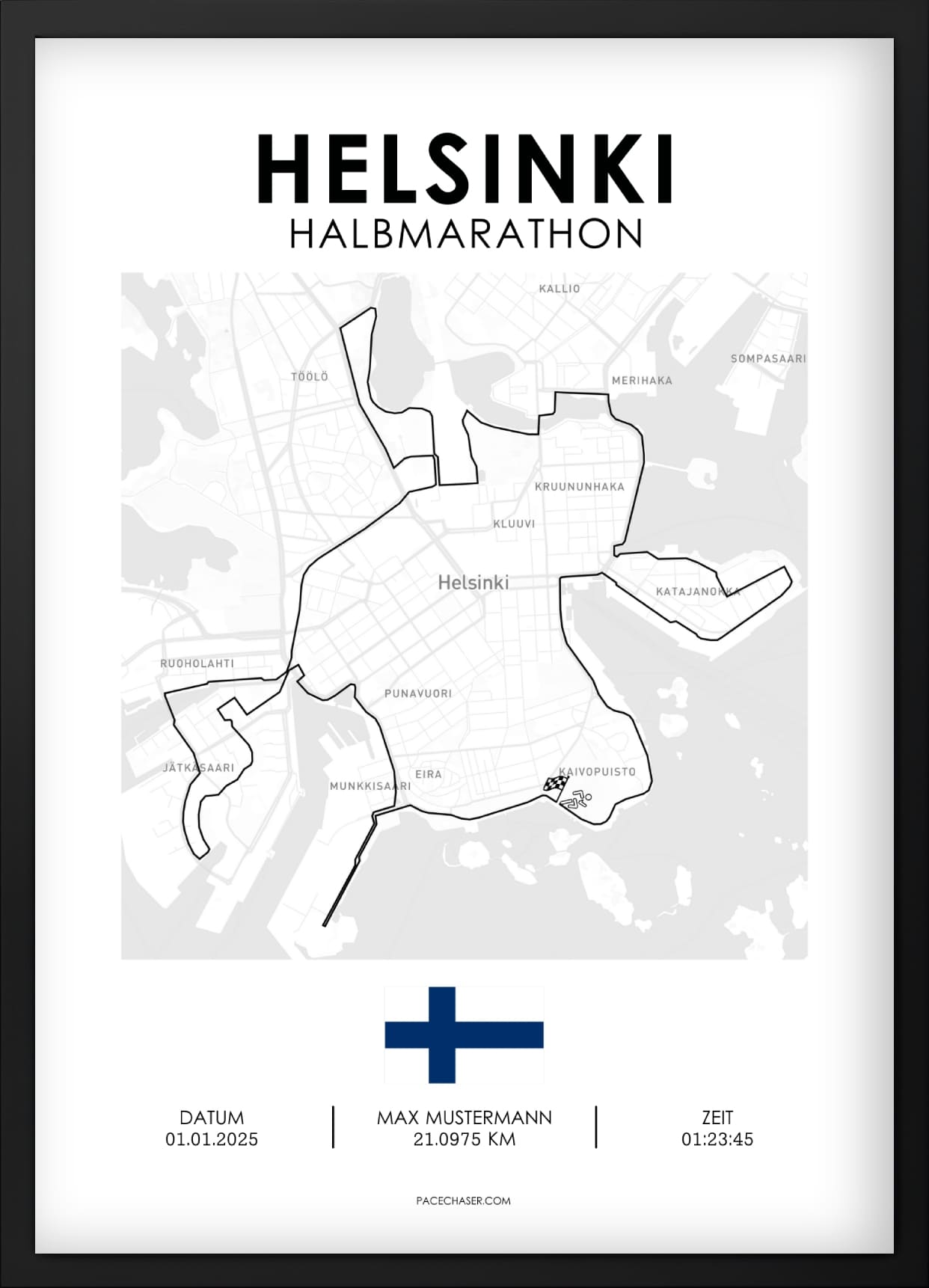 Halbmarathon Helsinki Poster