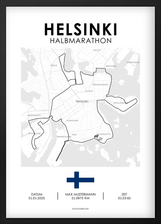 Halbmarathon Helsinki Poster