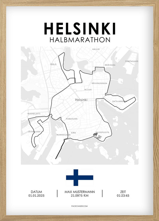 Halbmarathon Helsinki Poster