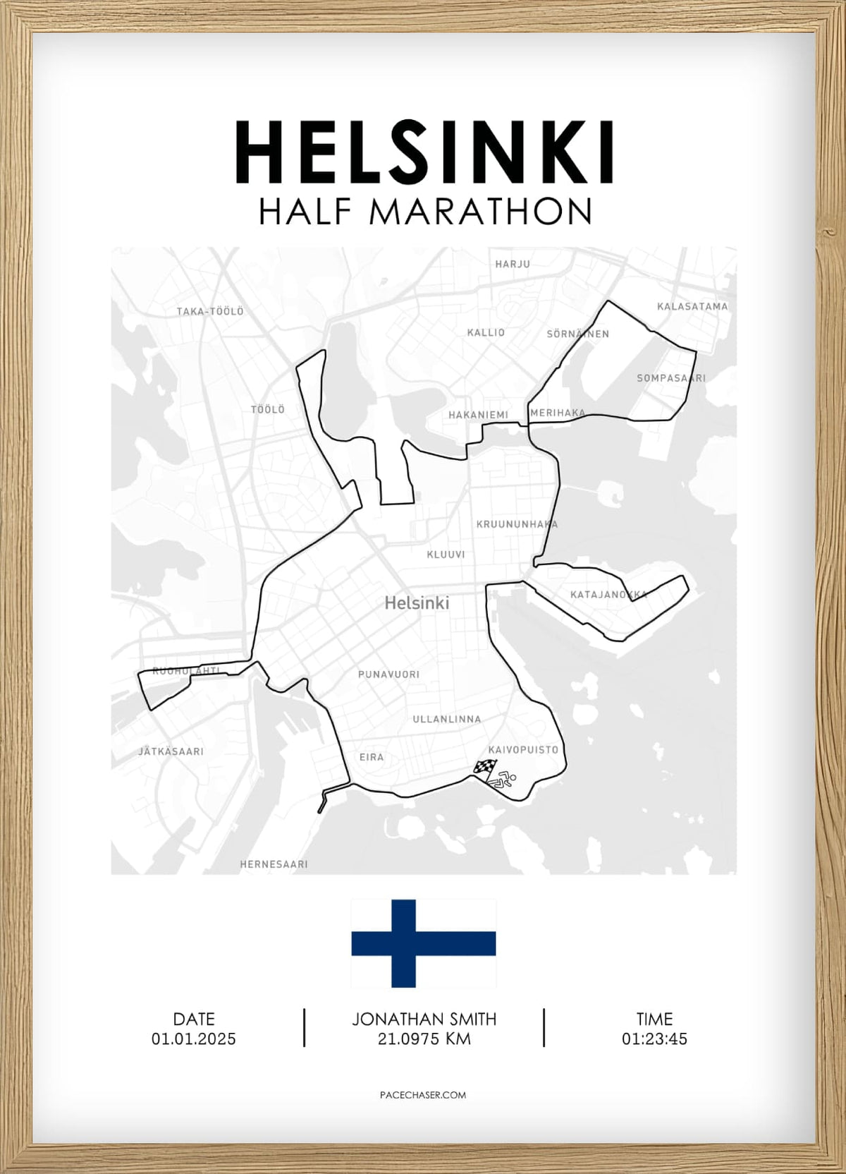 Halbmarathon Helsinki Poster (ab 2026)