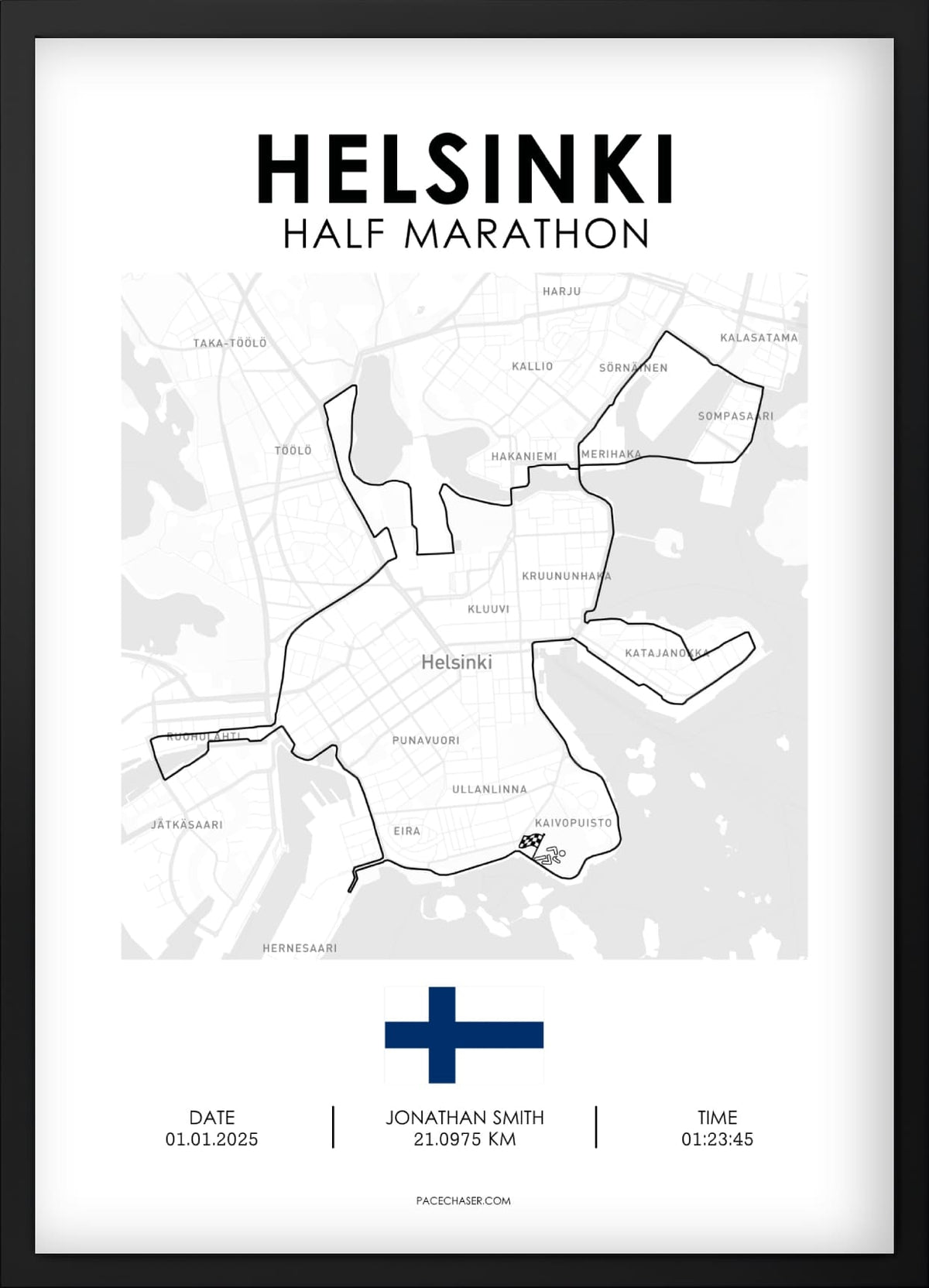 Halbmarathon Helsinki Poster (ab 2026)