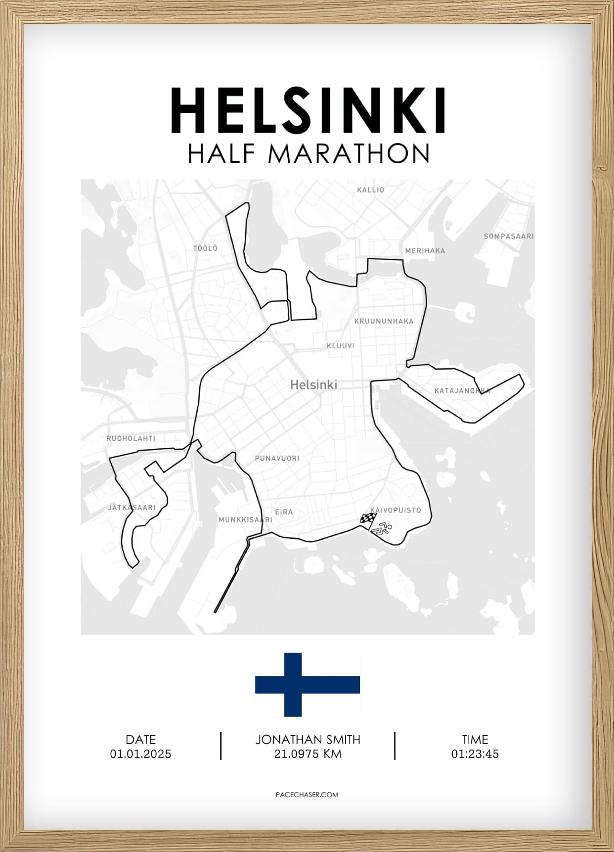 Halbmarathon Helsinki Poster