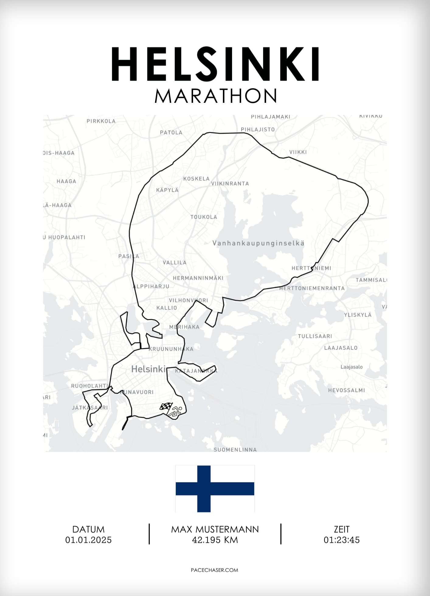 Marathon Helsinki Poster