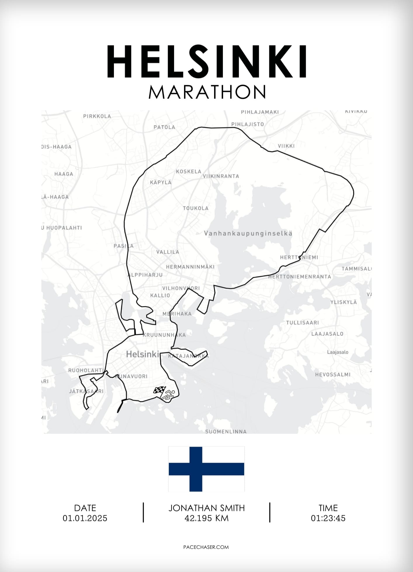 Marathon Helsinki Poster