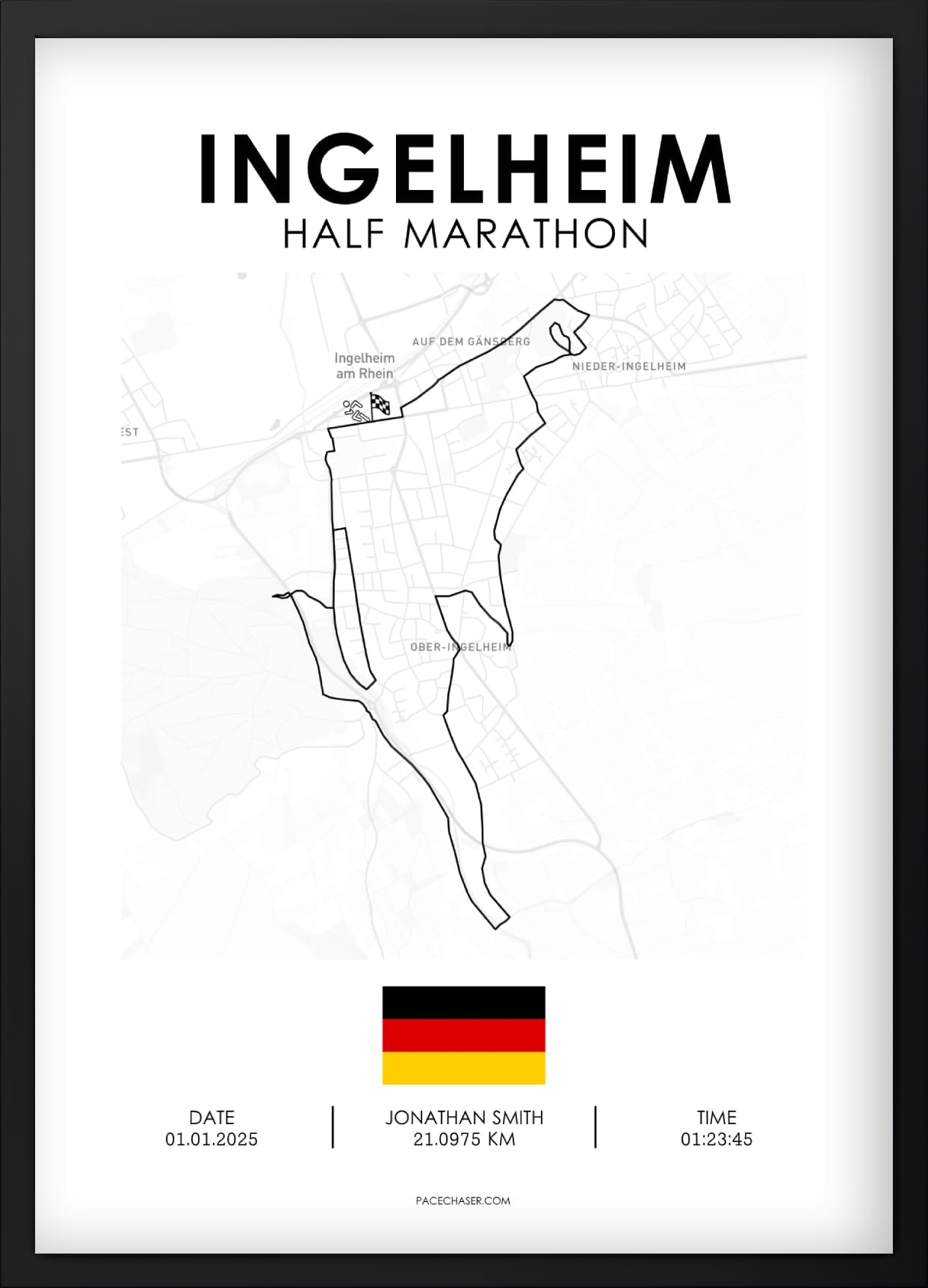 Halbmarathon Ingelheim Poster