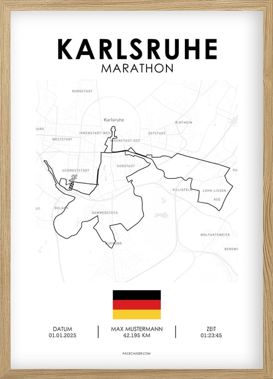 Karlsruhe Laufposter (Marathon / Halbmarathon)