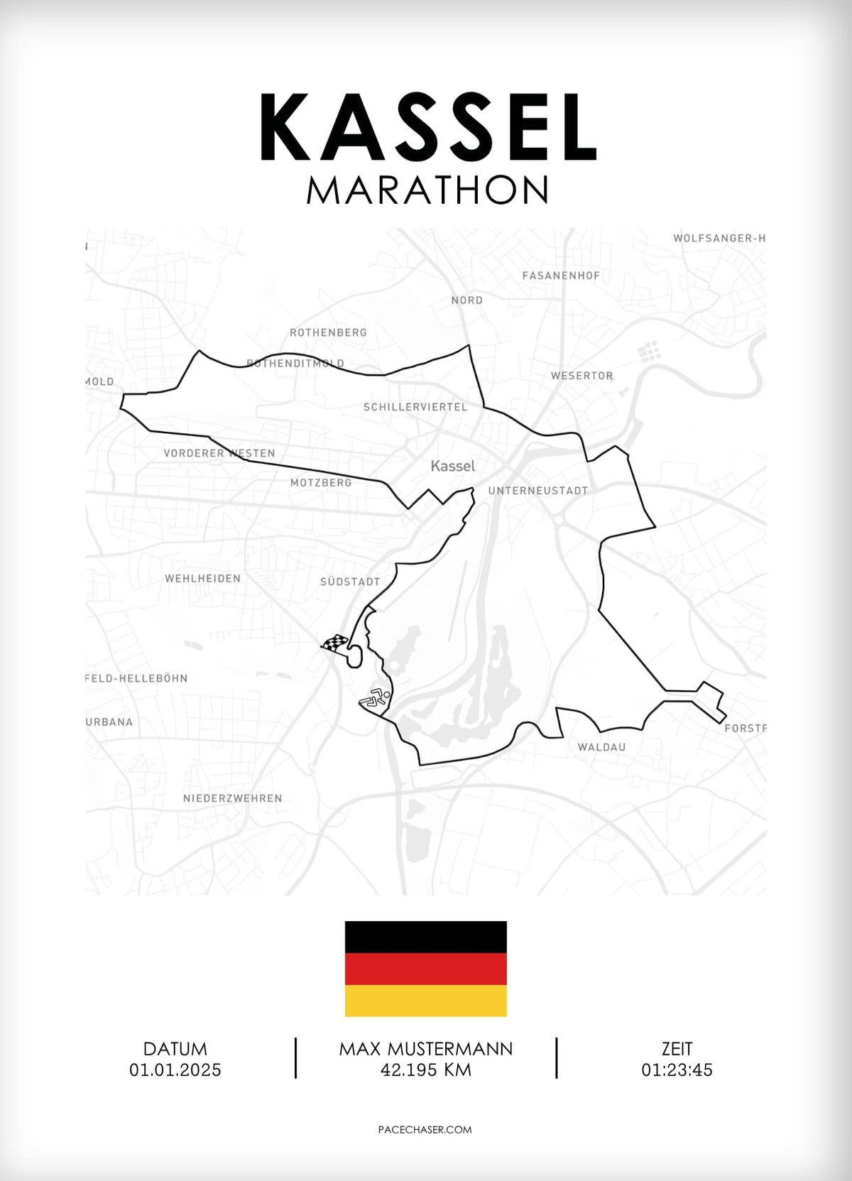 Kassel Laufposter (Marathon / Halbmarathon)