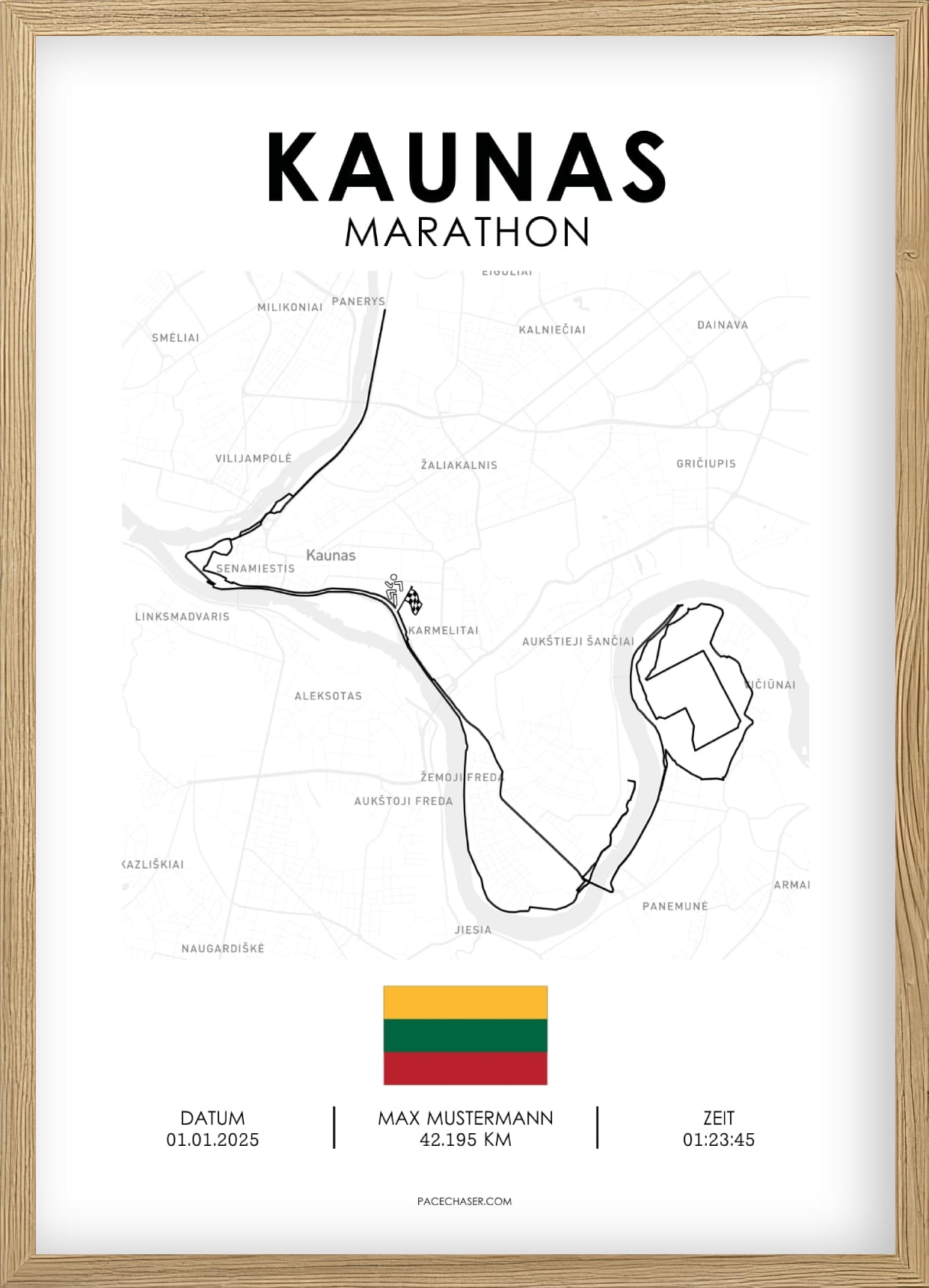 Plakat til Kaunas Marathon