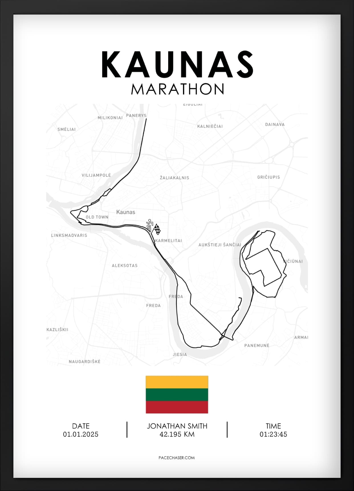 Plakat til Kaunas Marathon