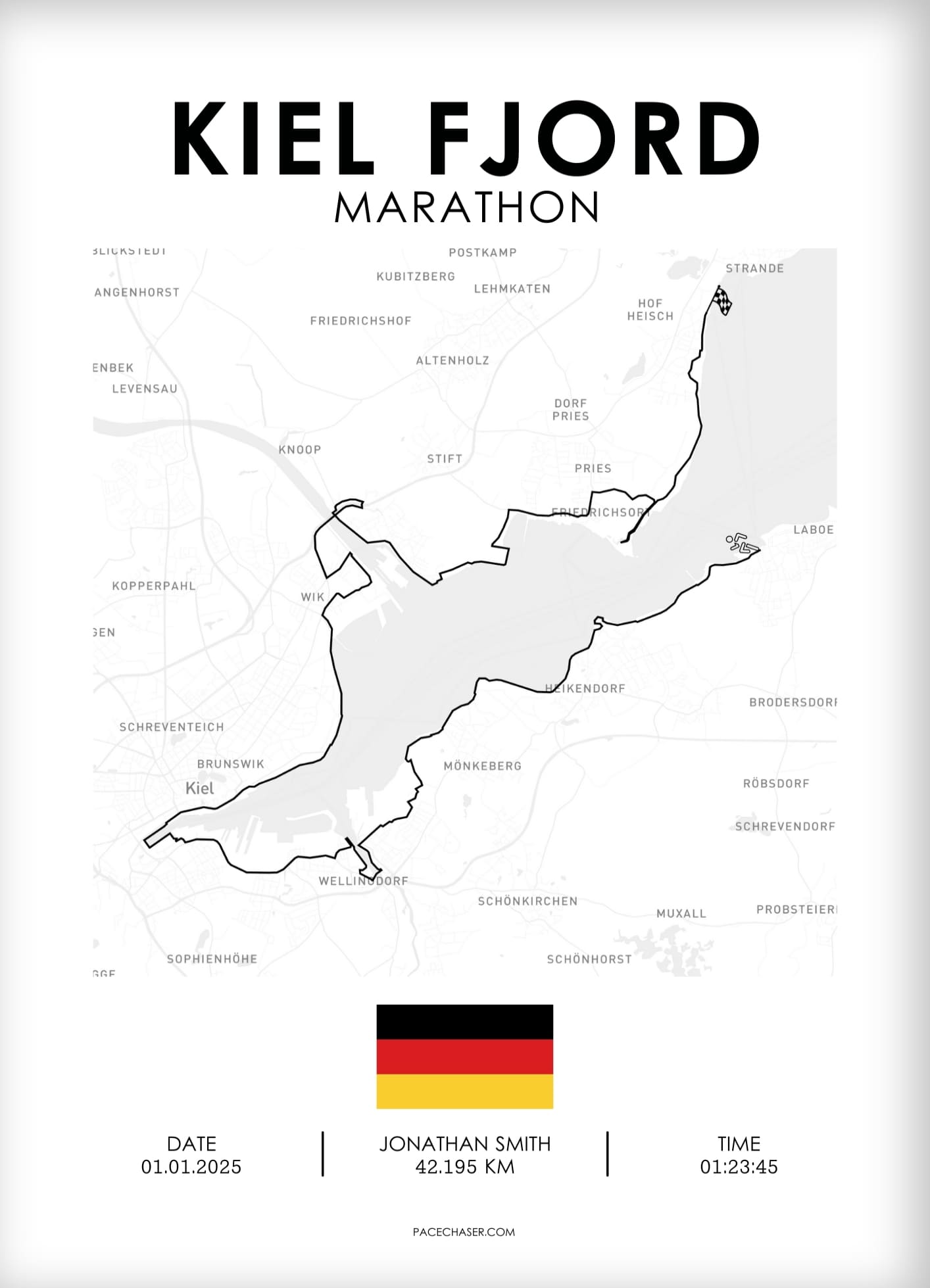Marathon Kieler Förde Poster - ab 2024