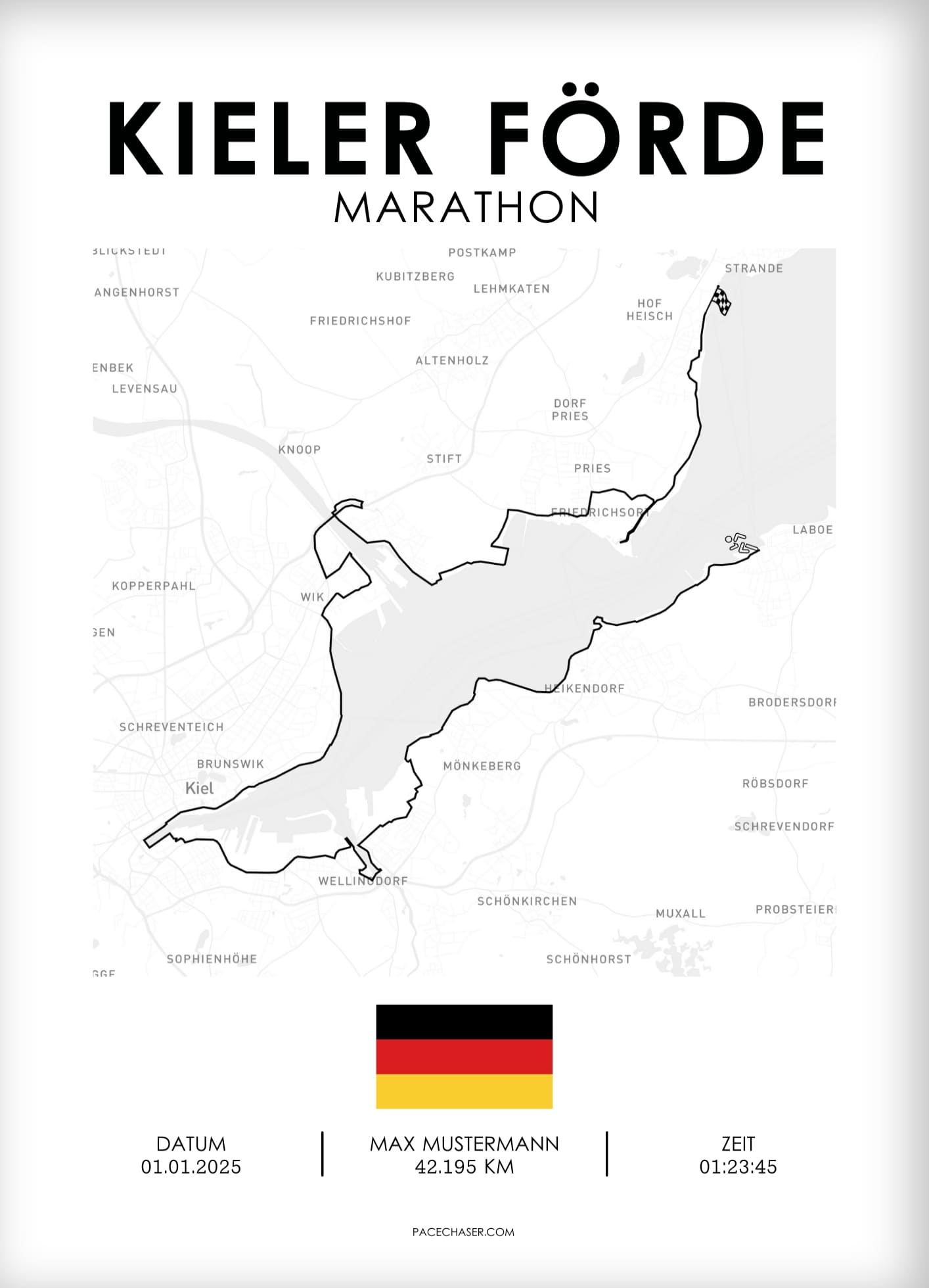 Marathon Kieler Förde Poster - ab 2024