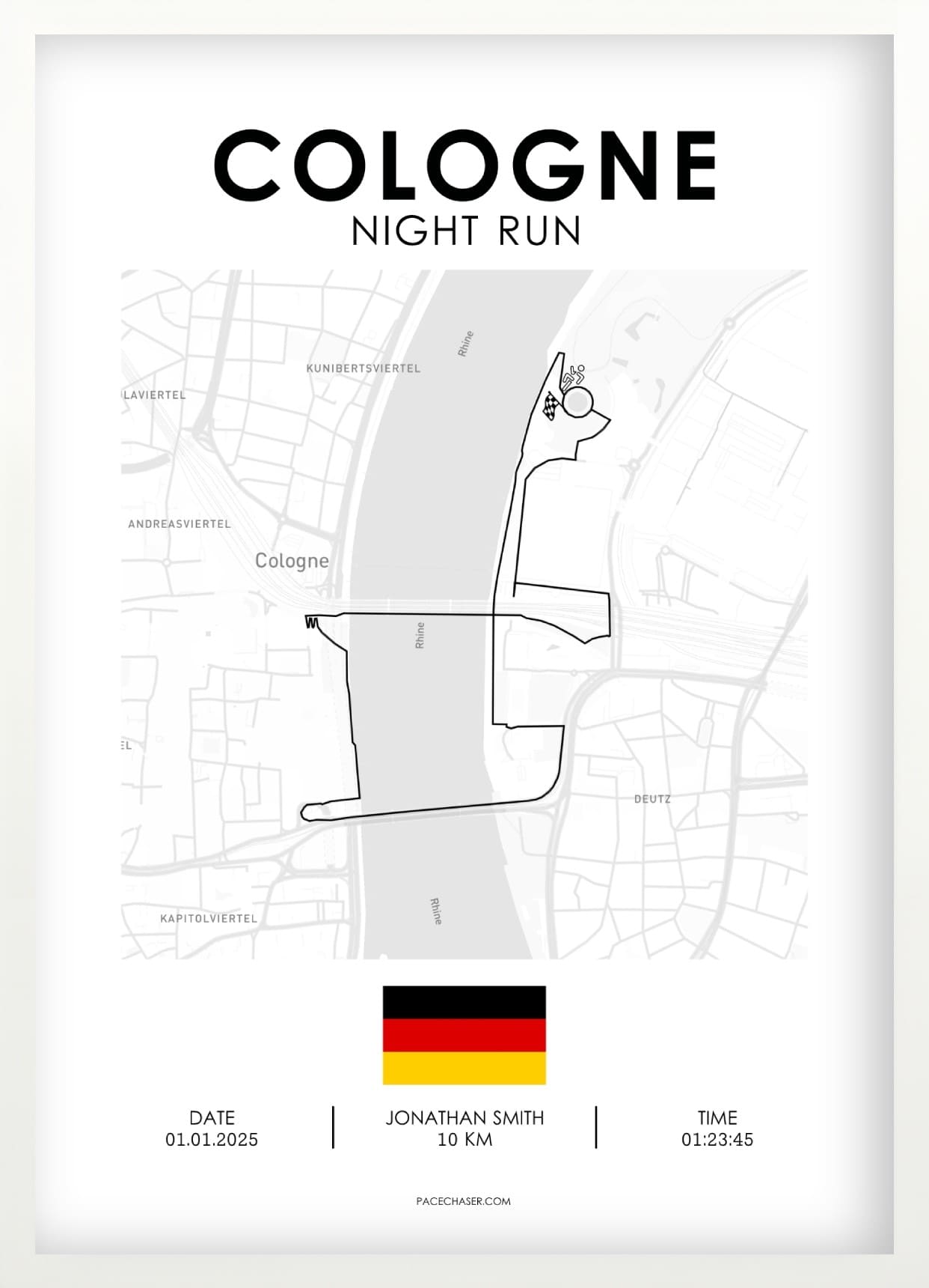 Night Run in Cologne Poster
