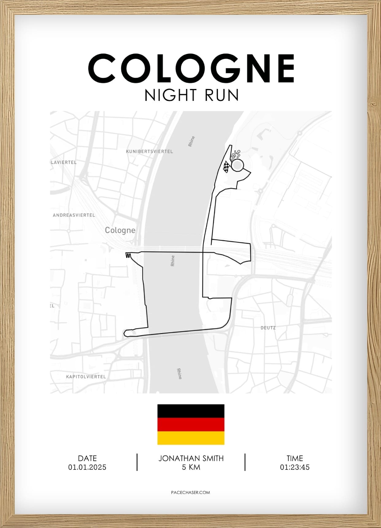 Night Run in Cologne Poster