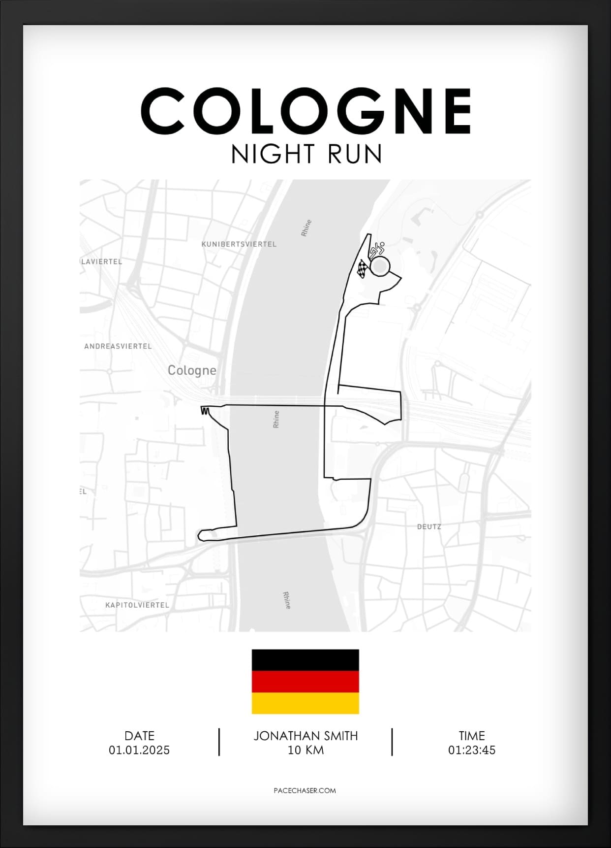 Night Run in Cologne Poster