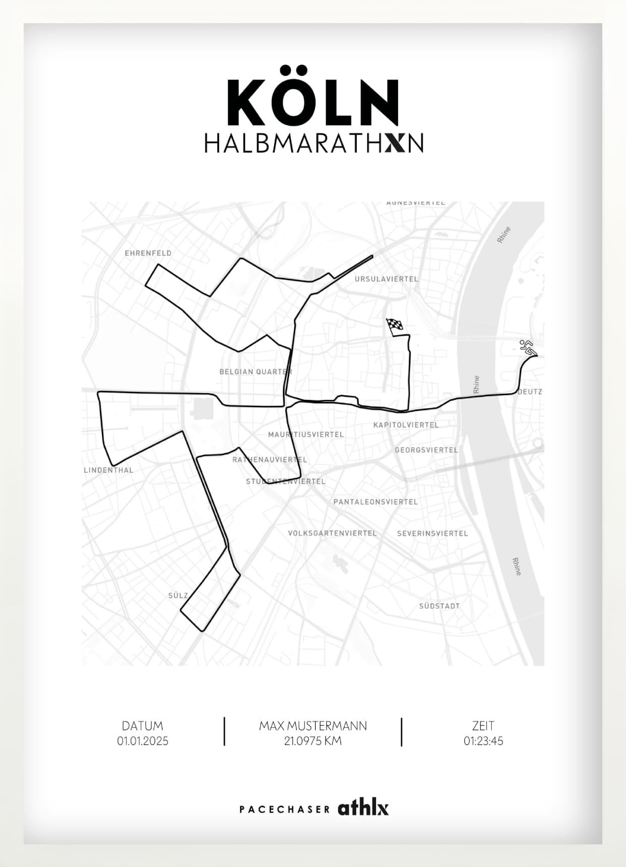 Marathon Köln Athlx Edition Poster