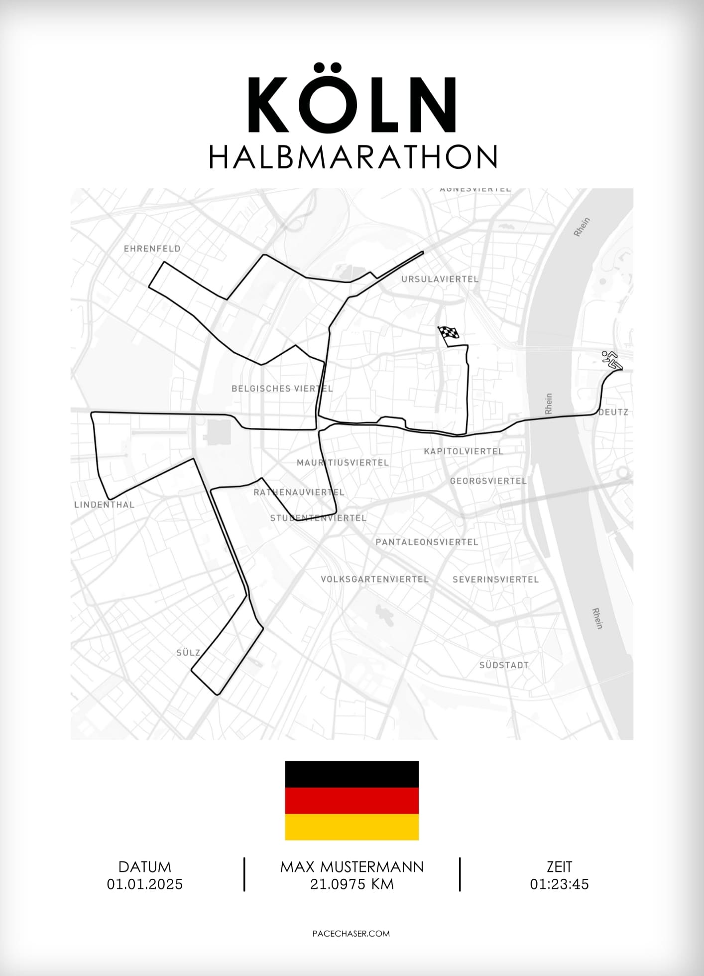 Halbmarathon Köln Poster