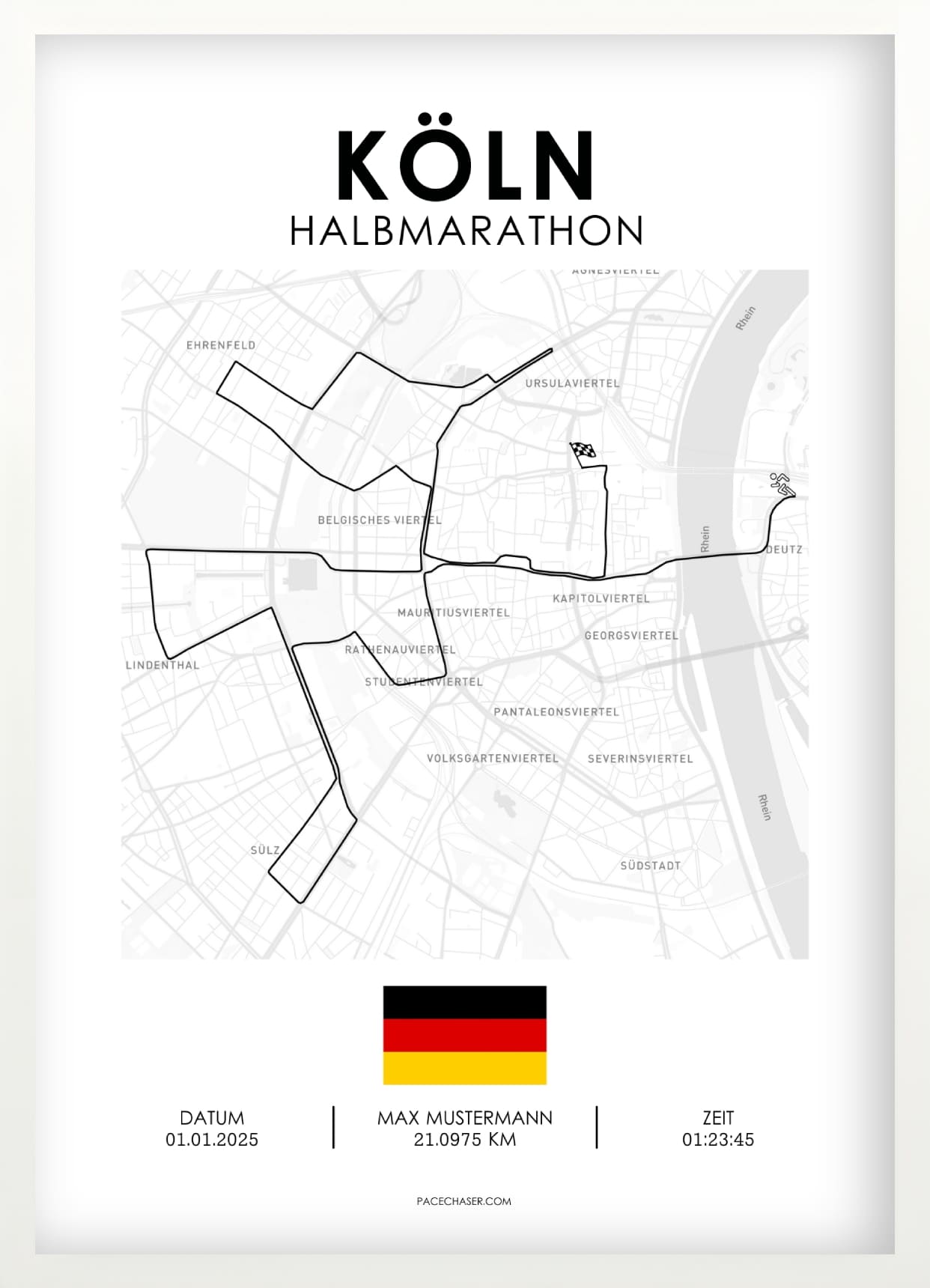 Halbmarathon Köln Poster