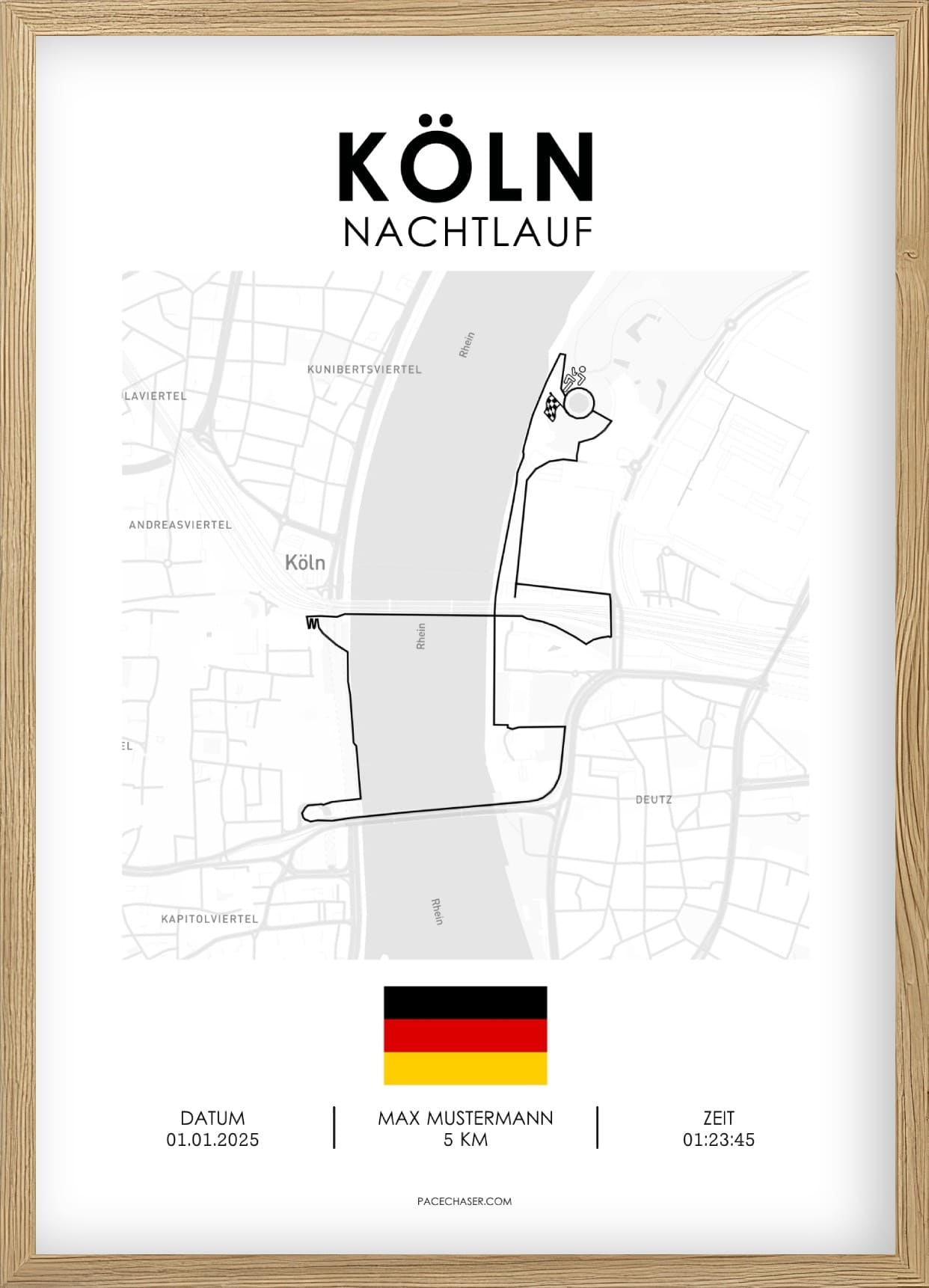 Night Run in Cologne Poster