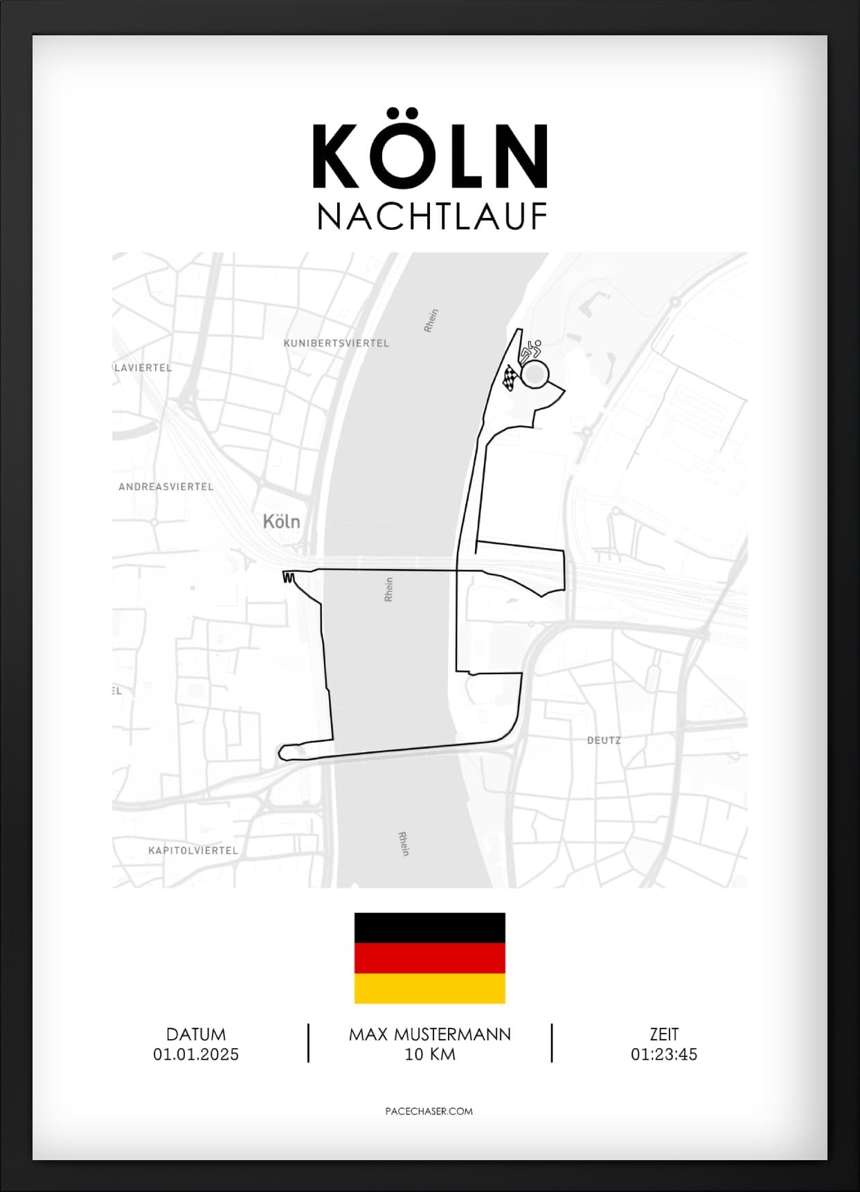 Night Run in Cologne Poster