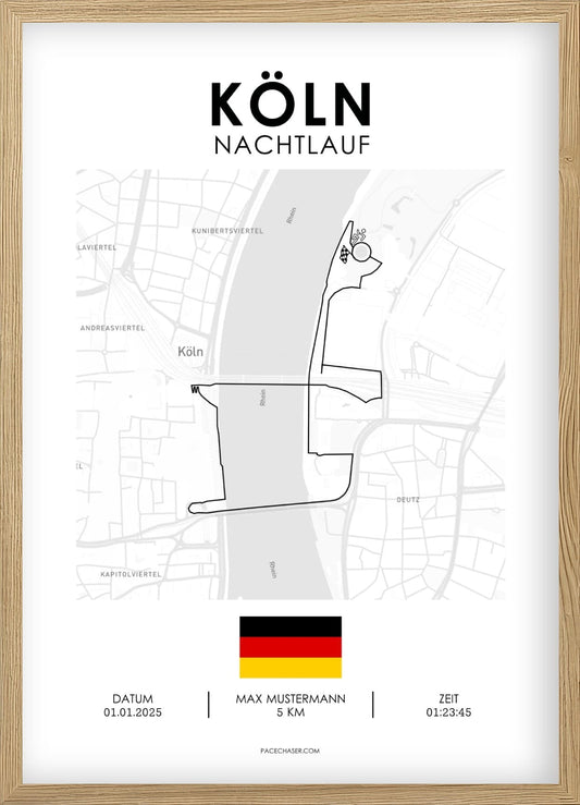 Night Run in Cologne Poster