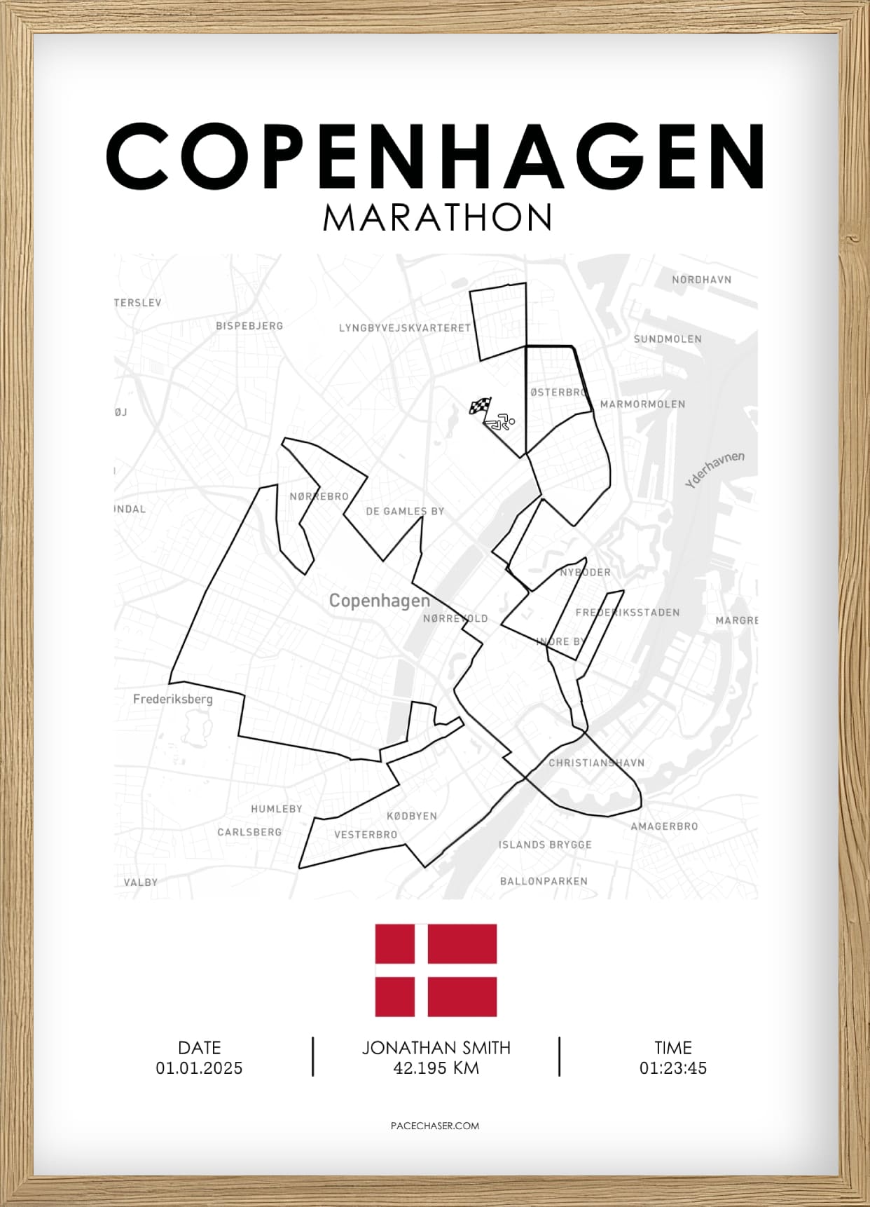 Copenhagen Marathon Poster - from 2025