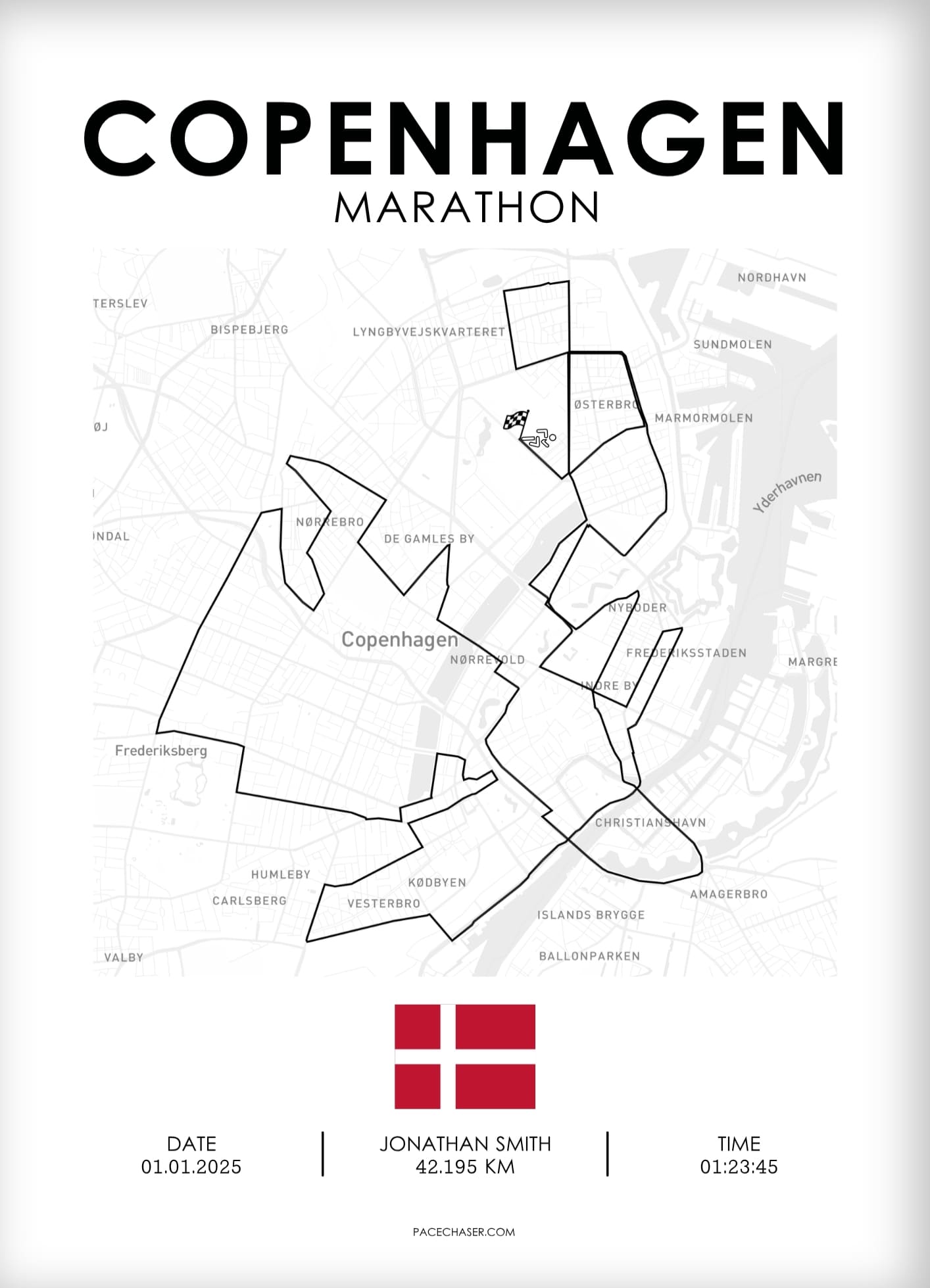 Copenhagen Marathon Poster - from 2025