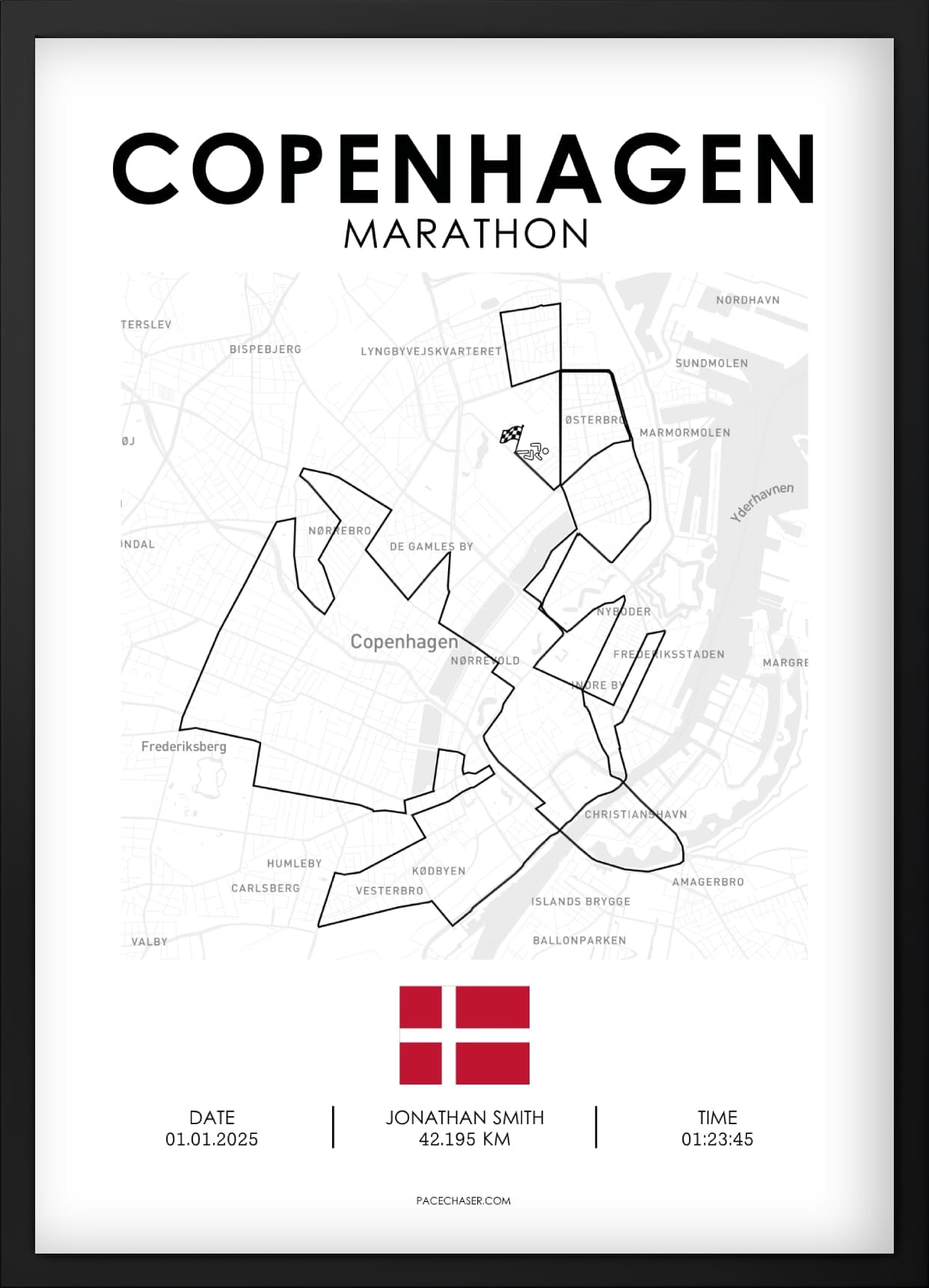Copenhagen Marathon Poster - from 2025