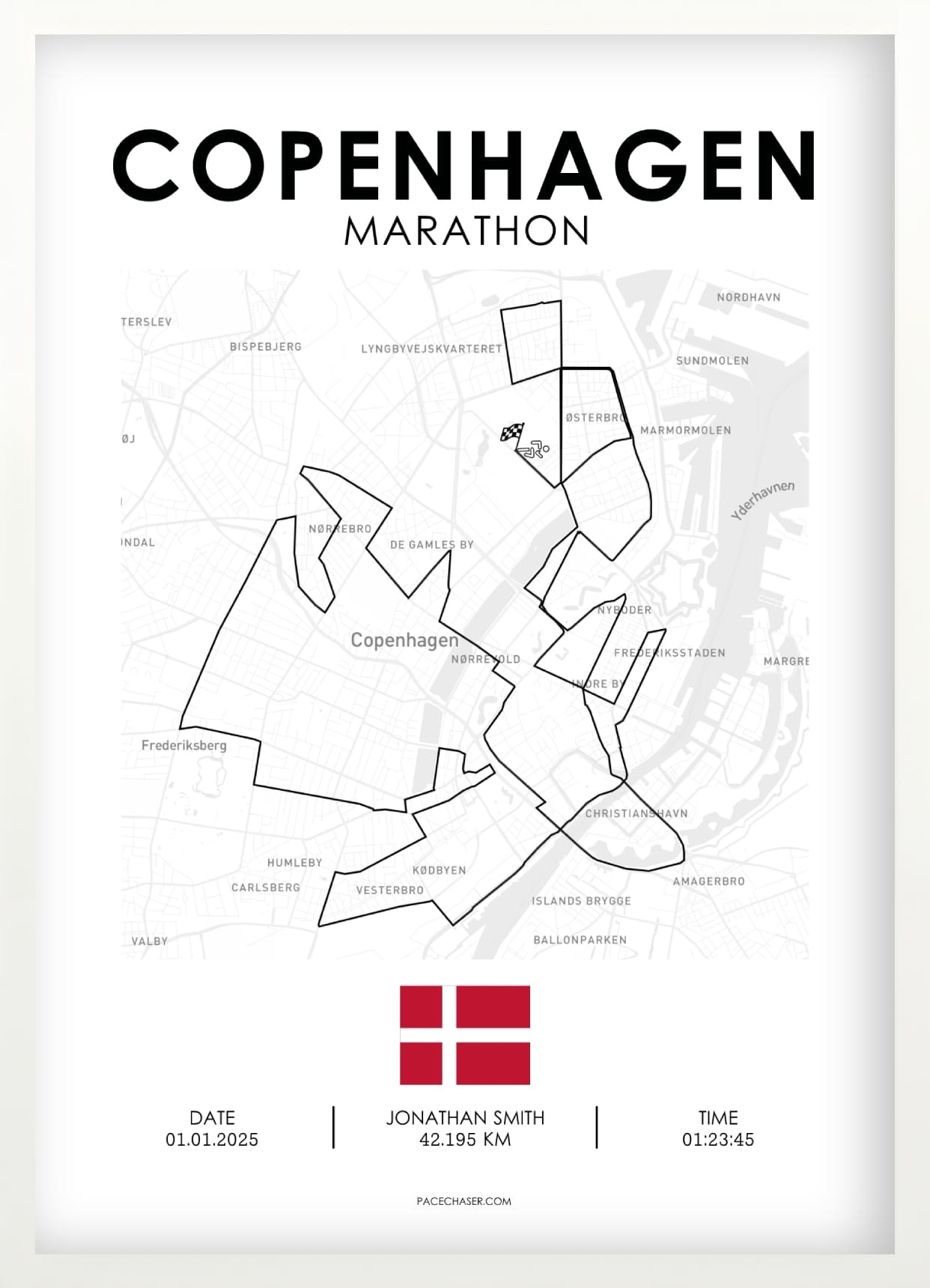 Copenhagen Marathon Poster - from 2025