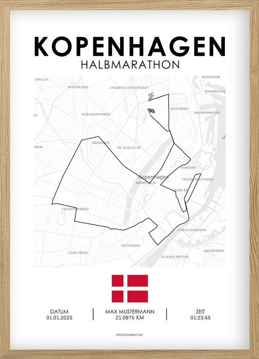 Halbmarathon Kopenhagen Poster (Superhalf) - ab 2025