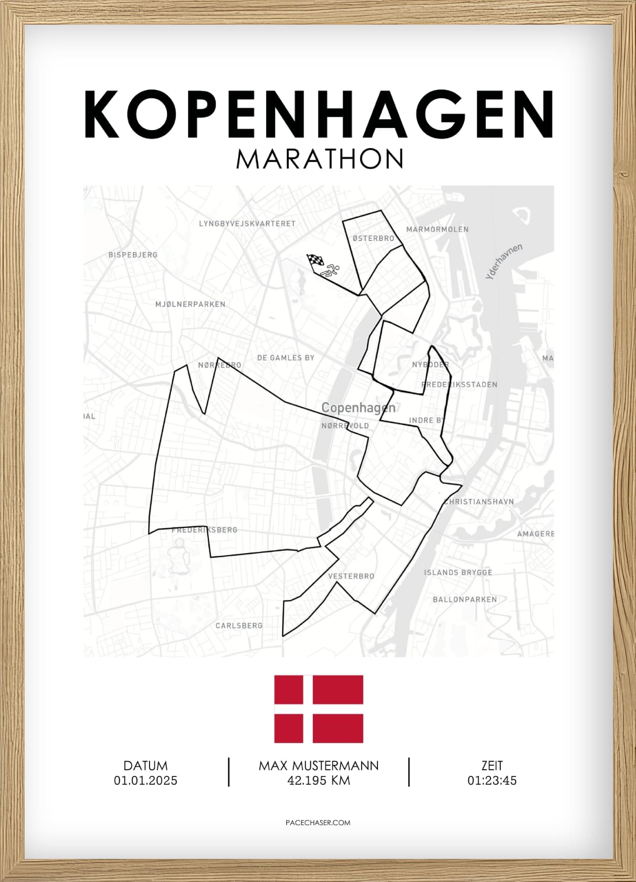 Marathon Kopenhagen Poster - bis 2024