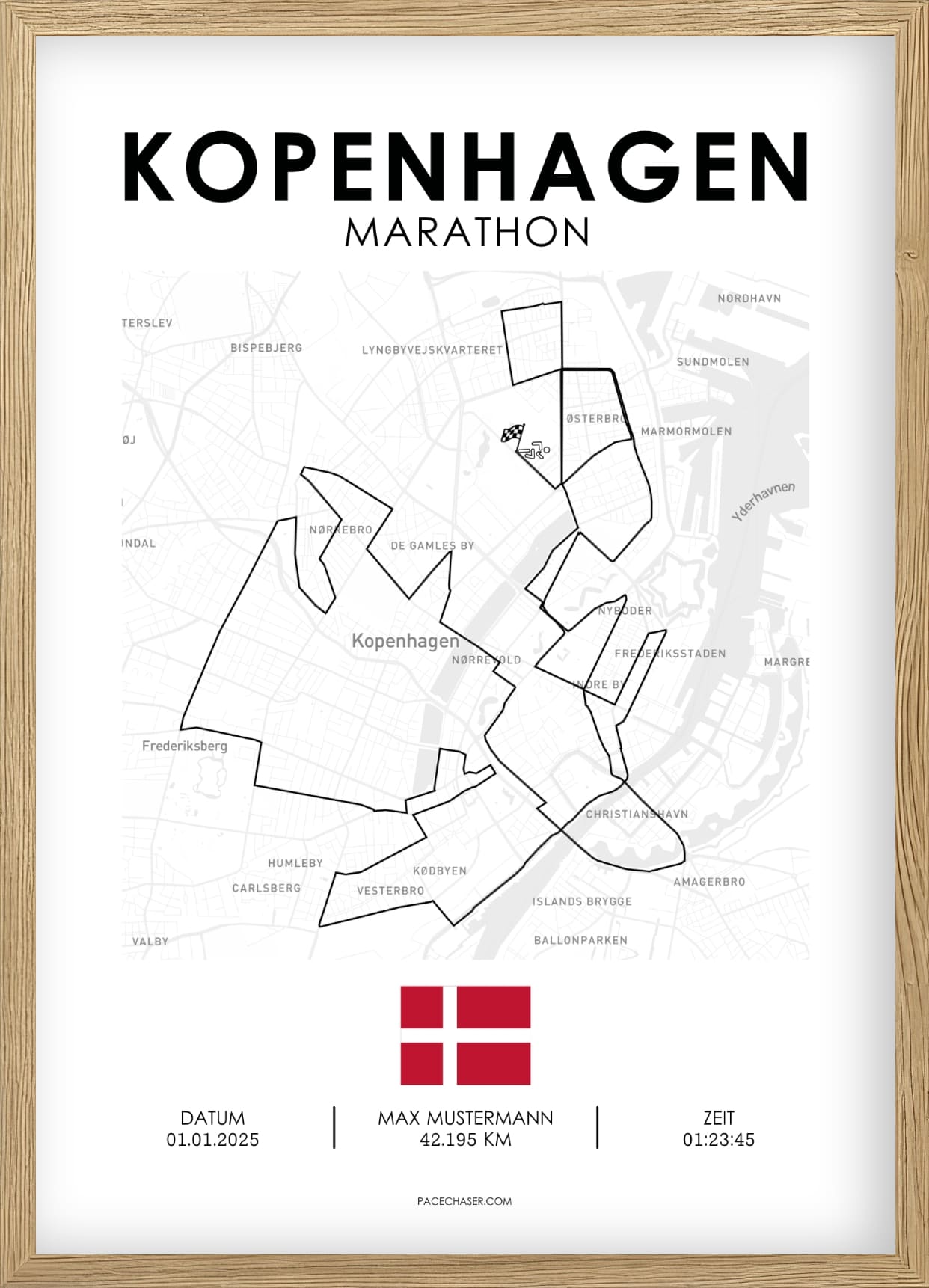 Copenhagen Marathon Poster - from 2025