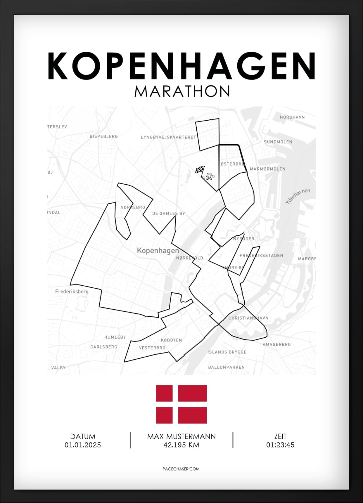 Copenhagen Marathon Poster - from 2025