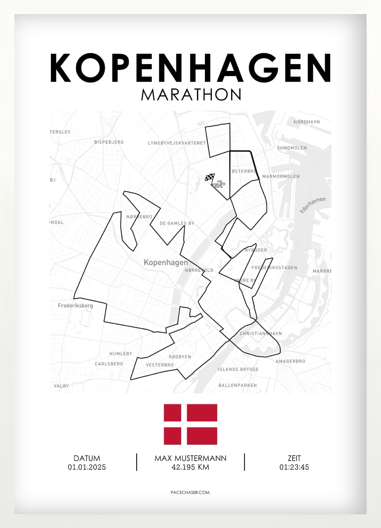 Copenhagen Marathon Poster - from 2025