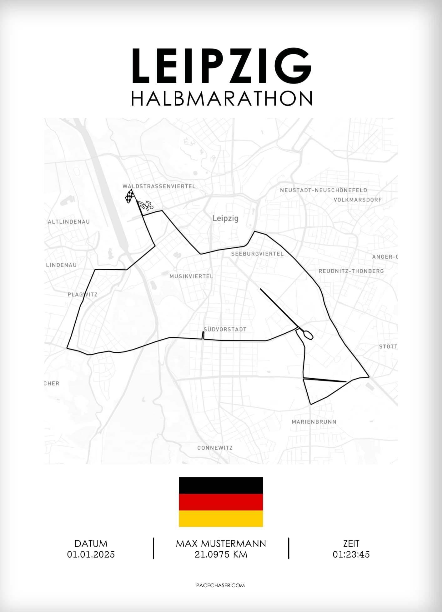 Halbmarathon Leipzig Poster