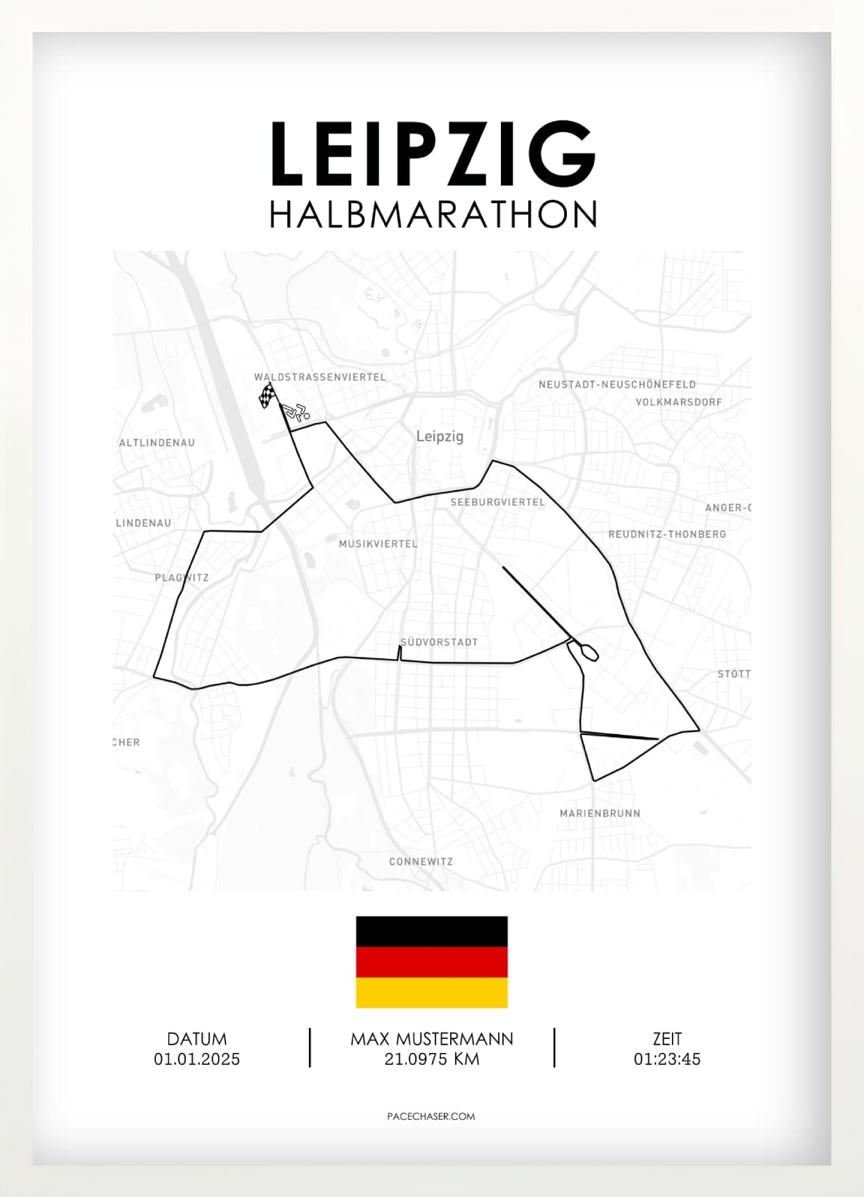 Halbmarathon Leipzig Poster