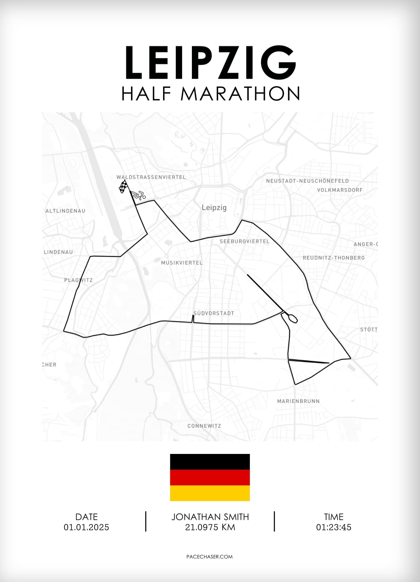 Halbmarathon Leipzig Poster