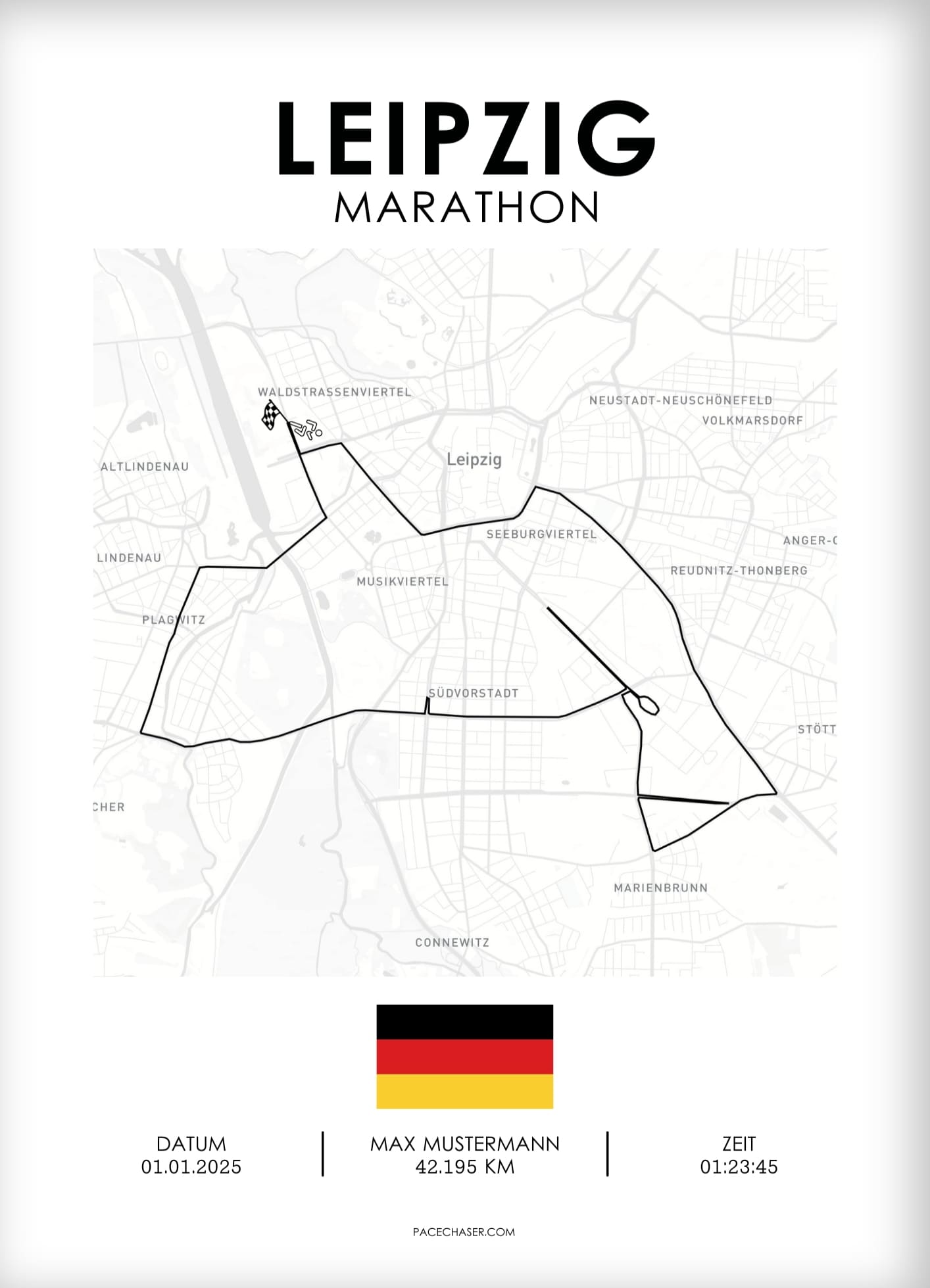Marathon Leipzig Poster