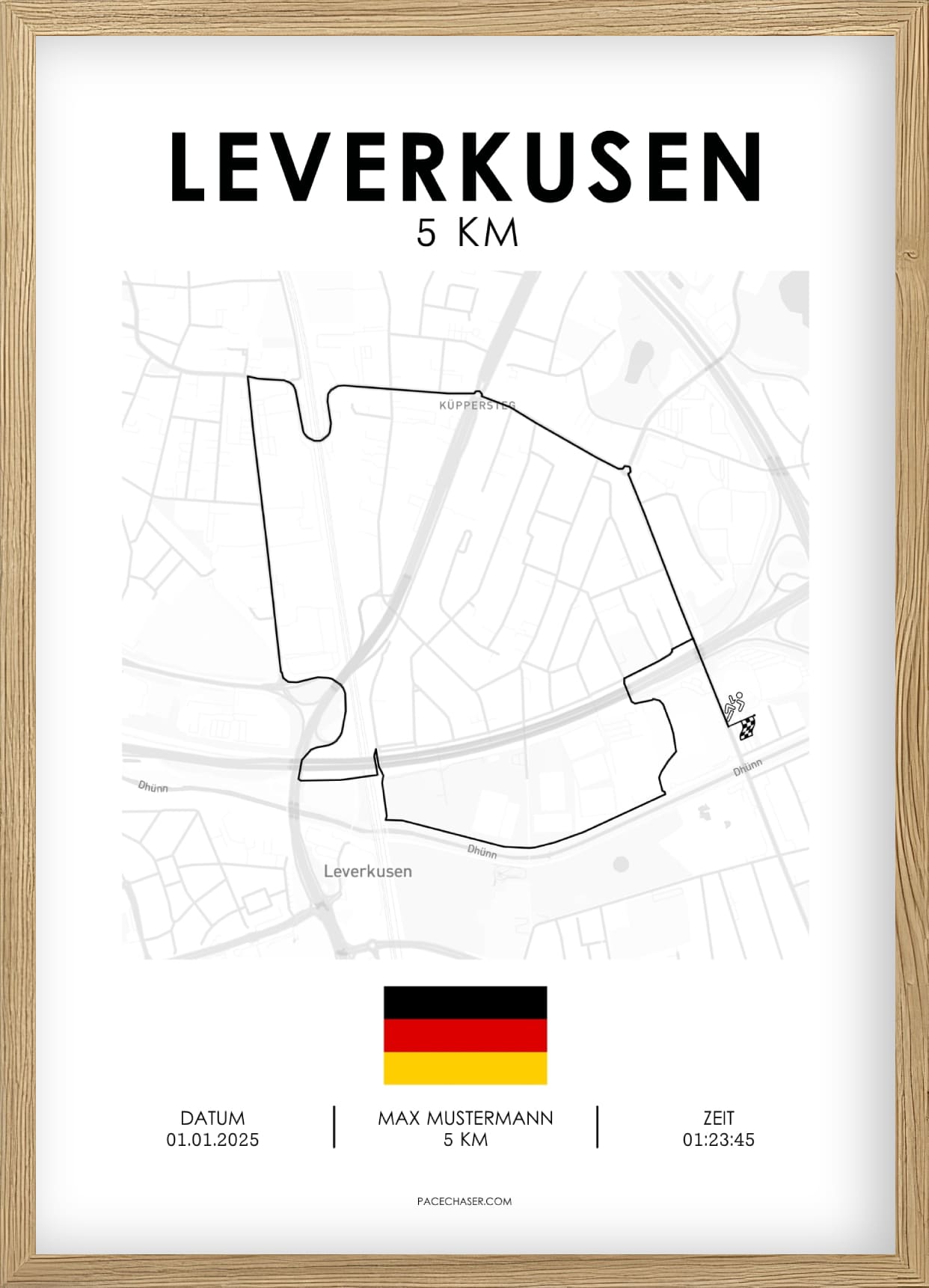 Leverkusen Half Marathon / 10 km / 5 km Race Poster