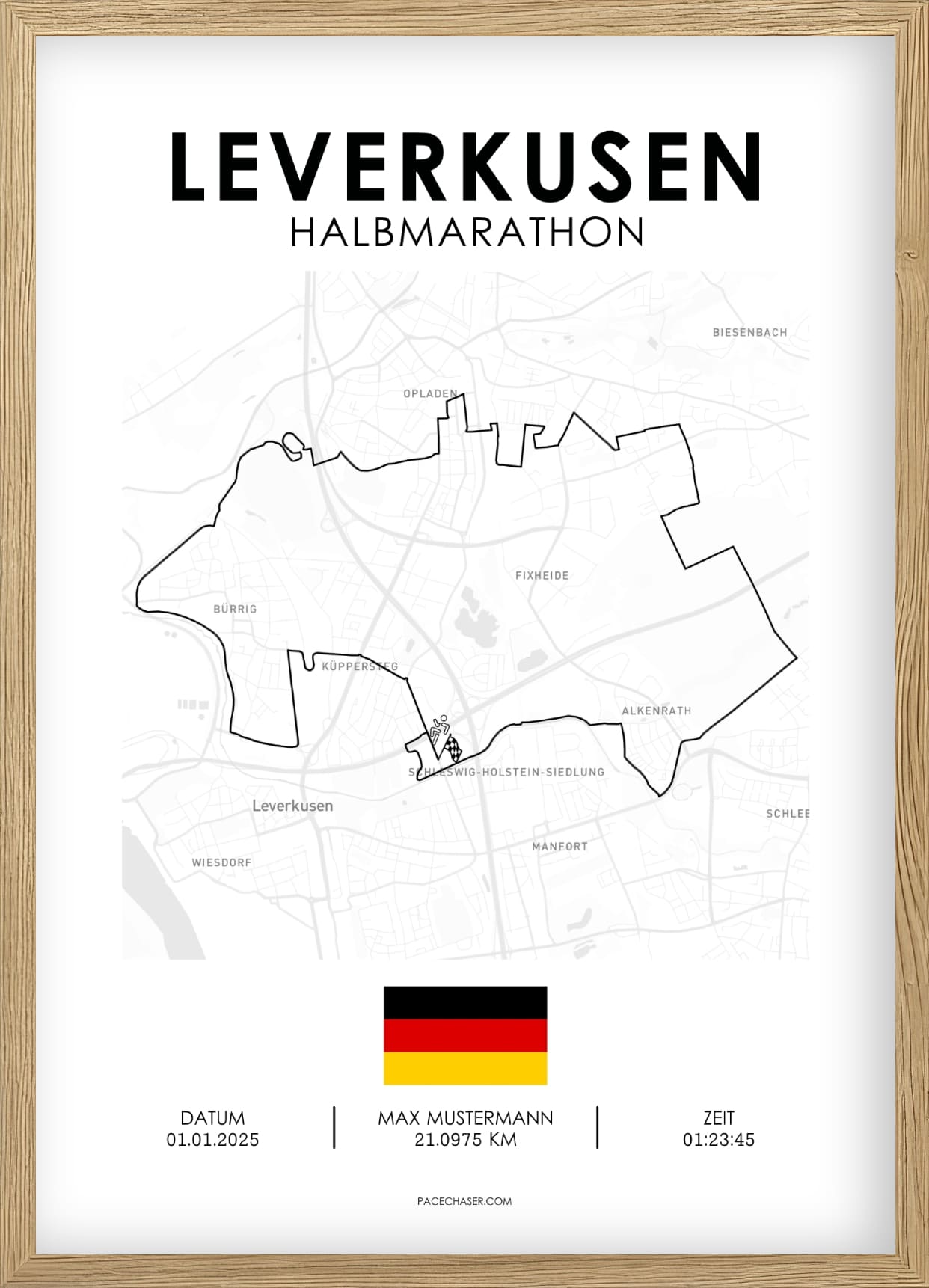 Leverkusen Half Marathon / 10 km / 5 km Race Poster