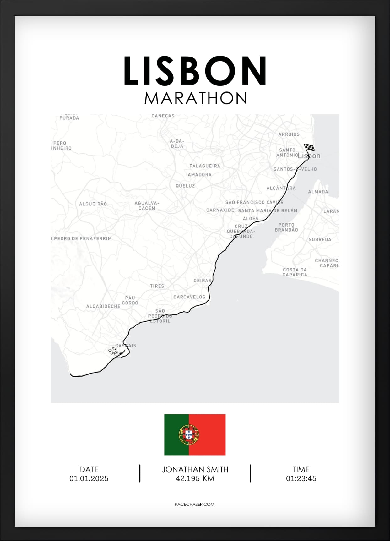 Marathon Lissabon Poster