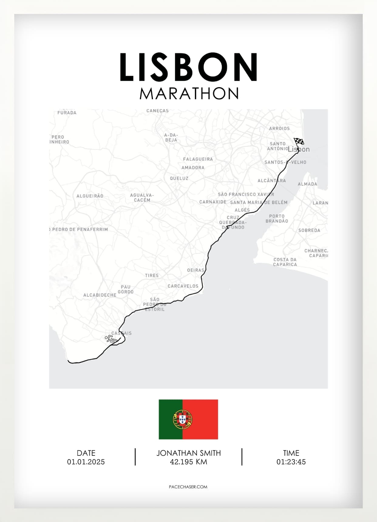 Marathon Lissabon Poster