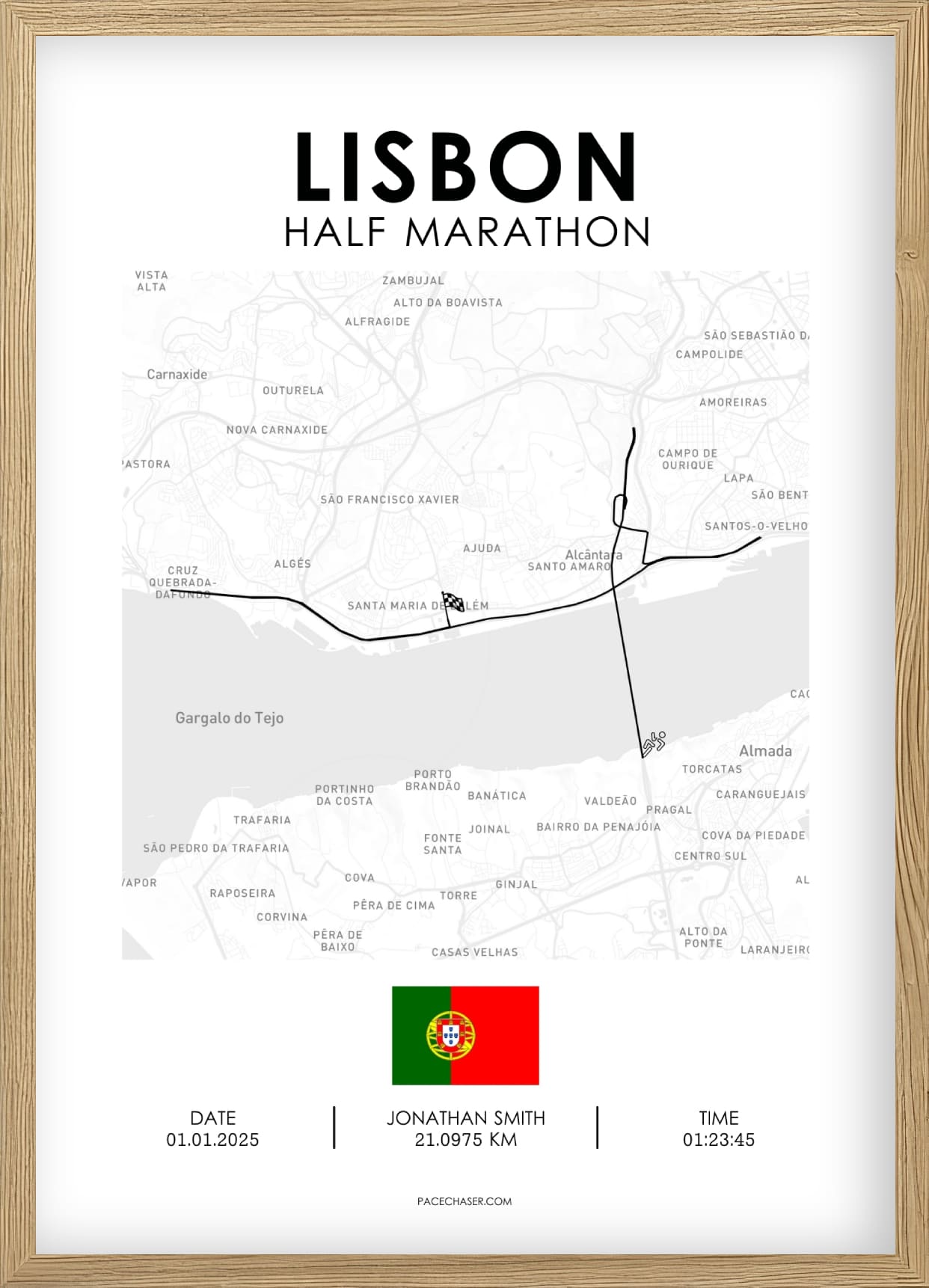 Halbmarathon Lissabon Poster (Superhalf)