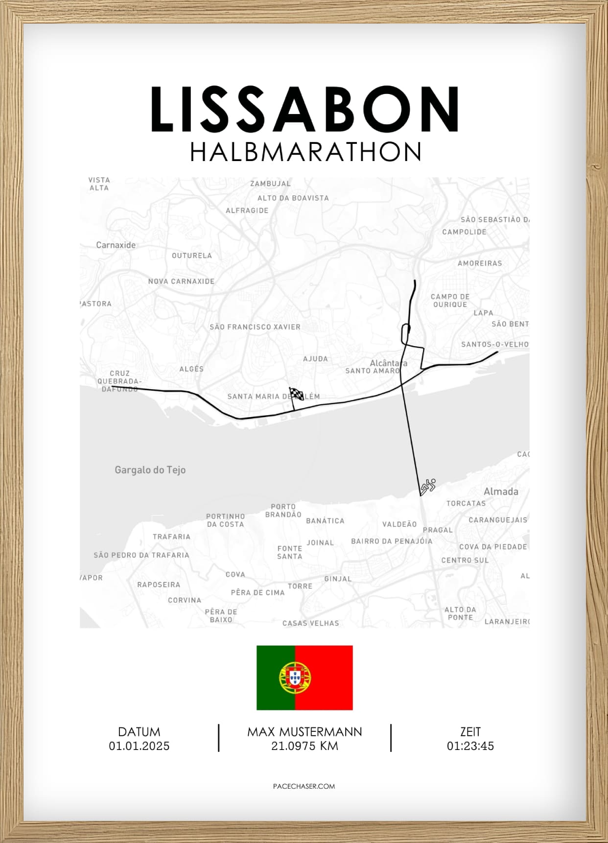 Halbmarathon Lissabon Poster (Superhalf)