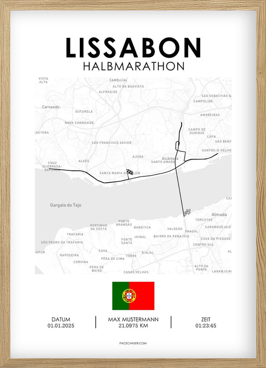 Halbmarathon Lissabon Poster (Superhalf)