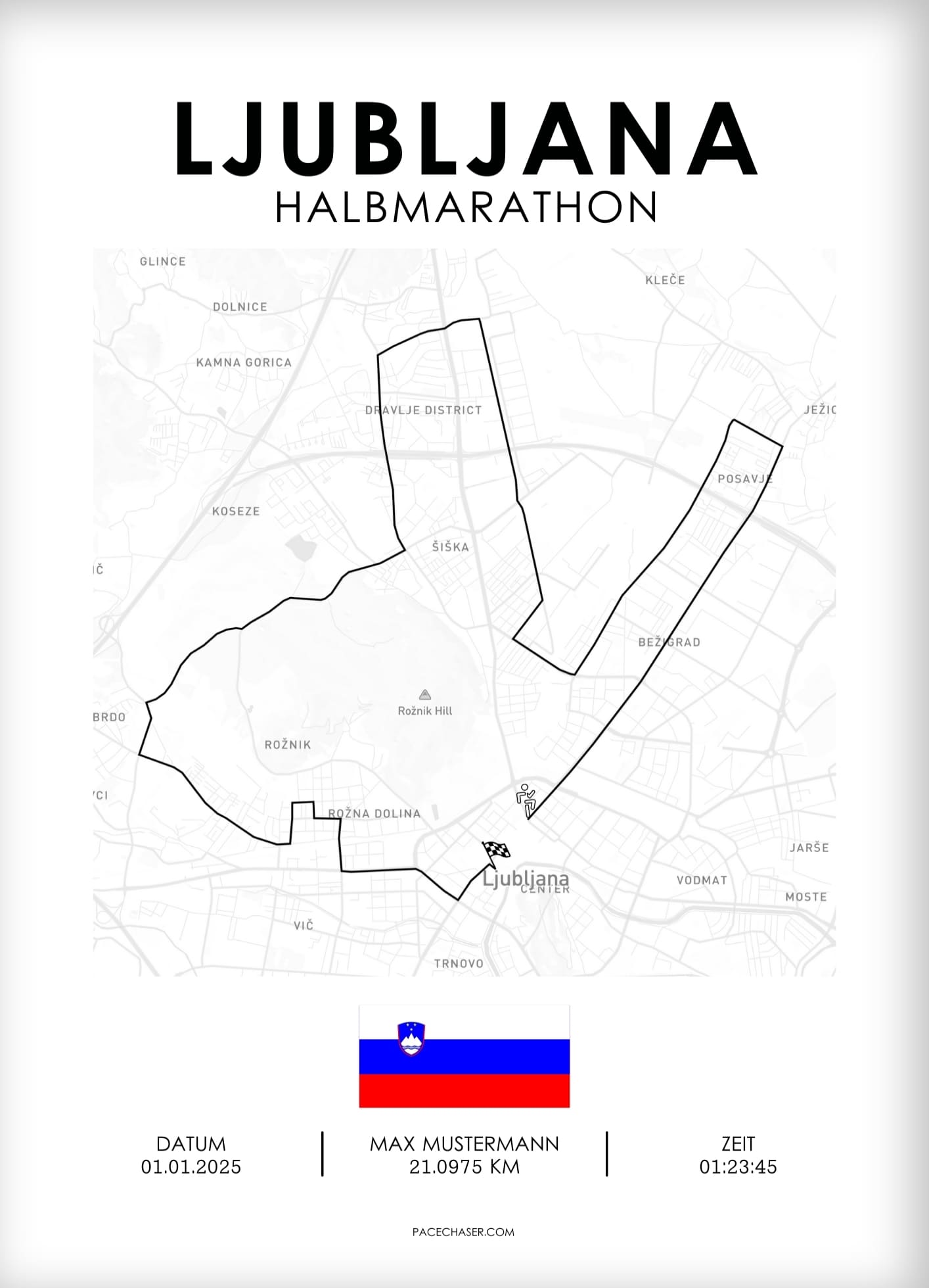 Halbmarathon Ljubljana Poster