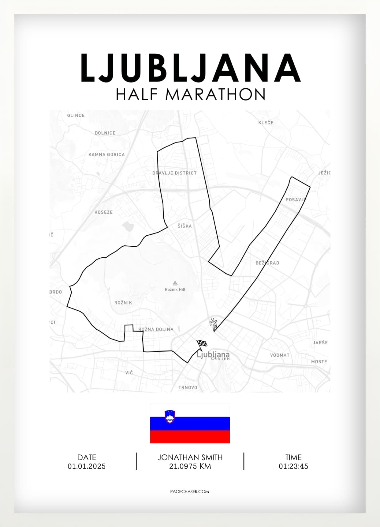 Halbmarathon Ljubljana Poster