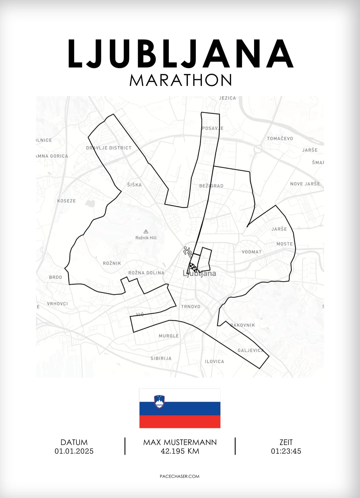 Marathon Ljubljana Poster