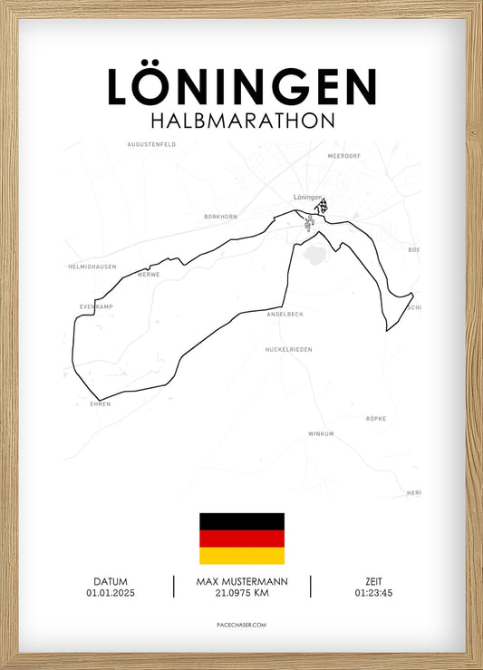 Halbmarathon Löningen Poster