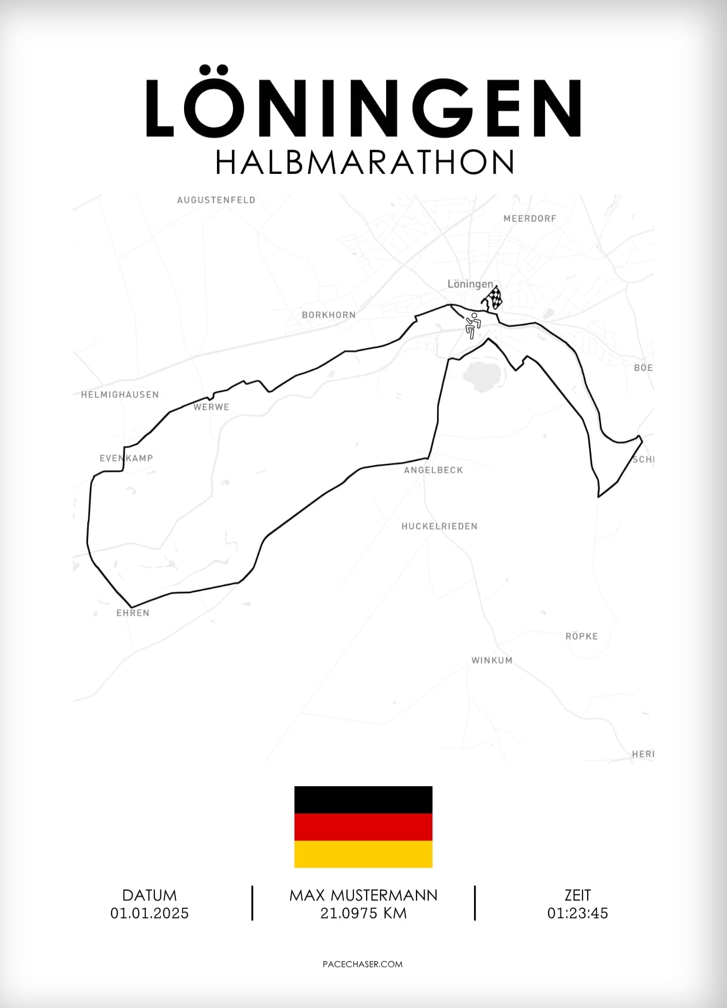 Halbmarathon Löningen Poster
